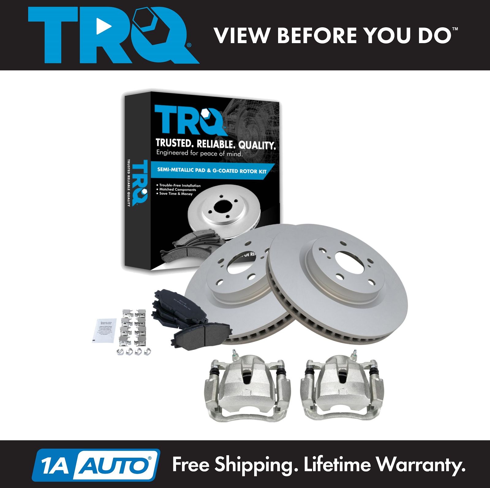 <b>Semi-Metallic Brake Pad & Rotor Kit</b>