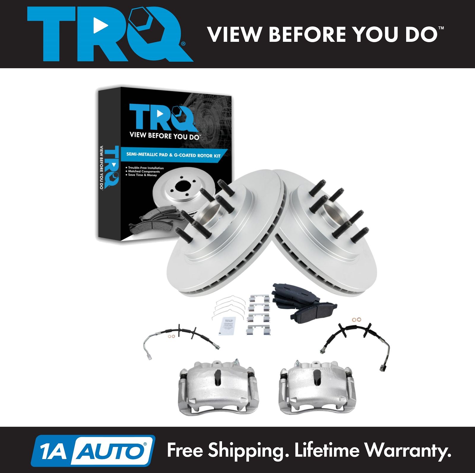 <b>Semi-Metallic Brake Pad & Rotor Kit</b>