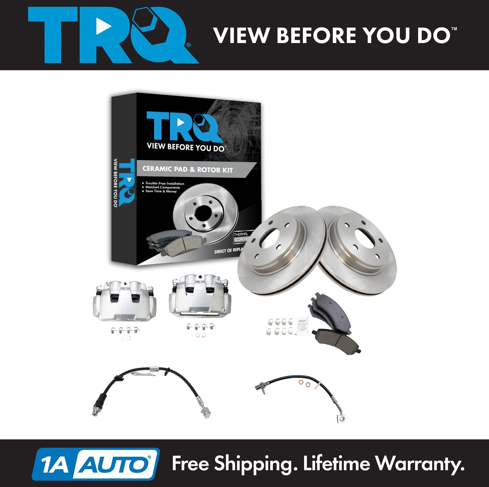 <b>Ceramic Brake Pad & Rotor Kit</b>