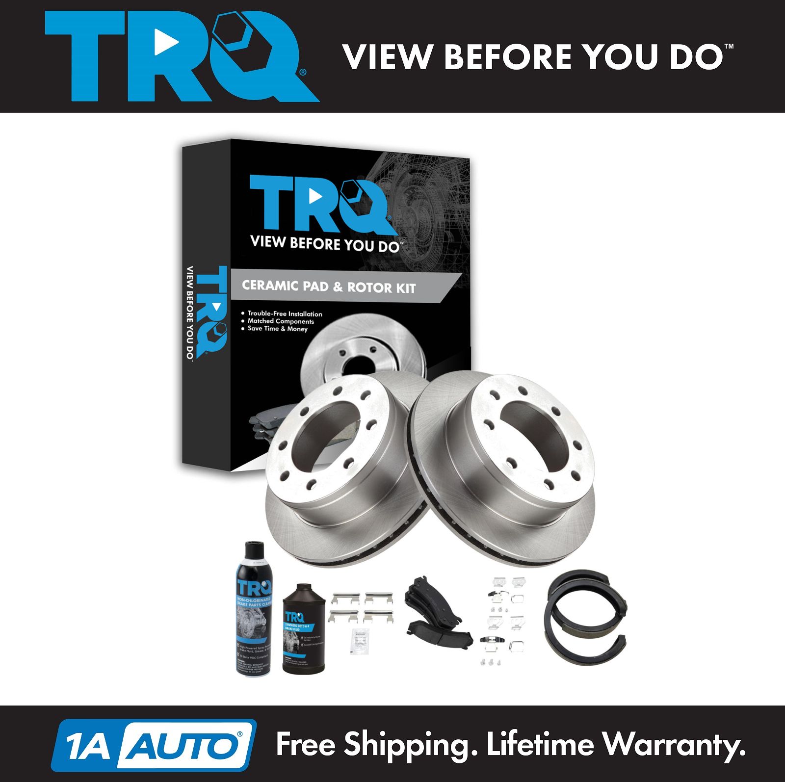 <b>Dot 3 & 4 Ceramic Brake Pad & Rotor Kit</b>