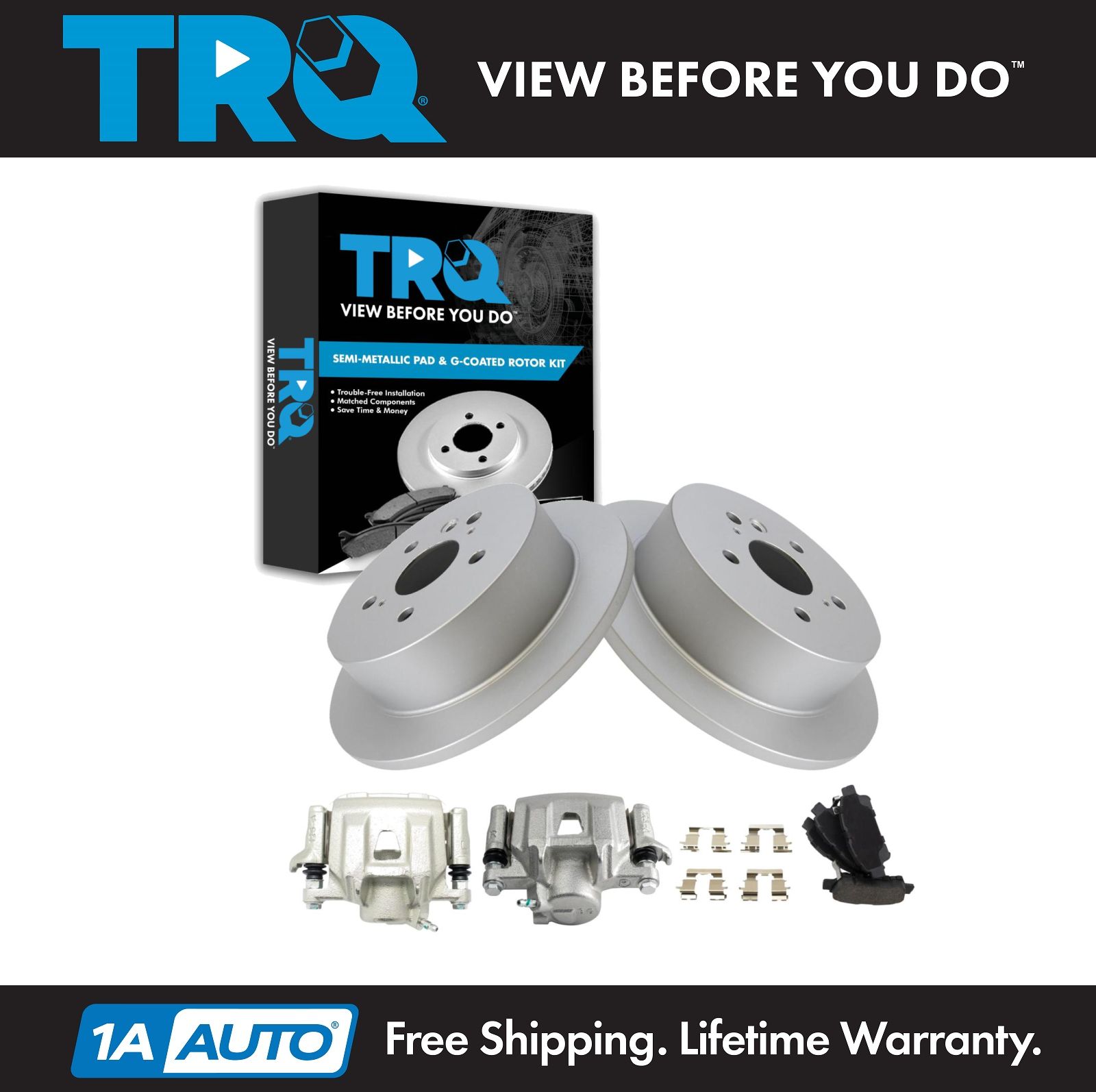 <b>Semi-Metallic Brake Pad & Rotor Kit</b>