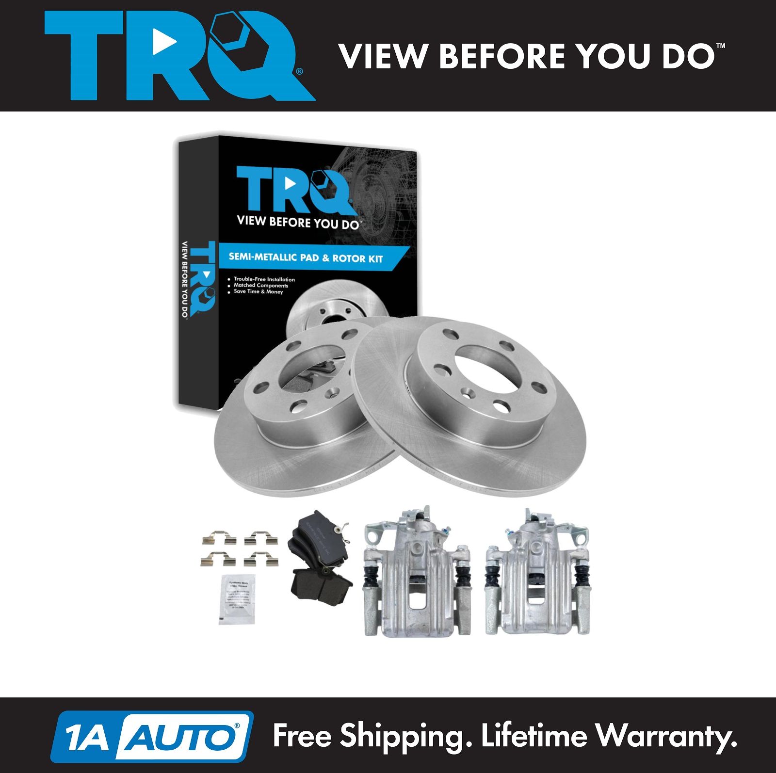 <b>Semi-Metallic Brake Pad & Rotor Kit</b>