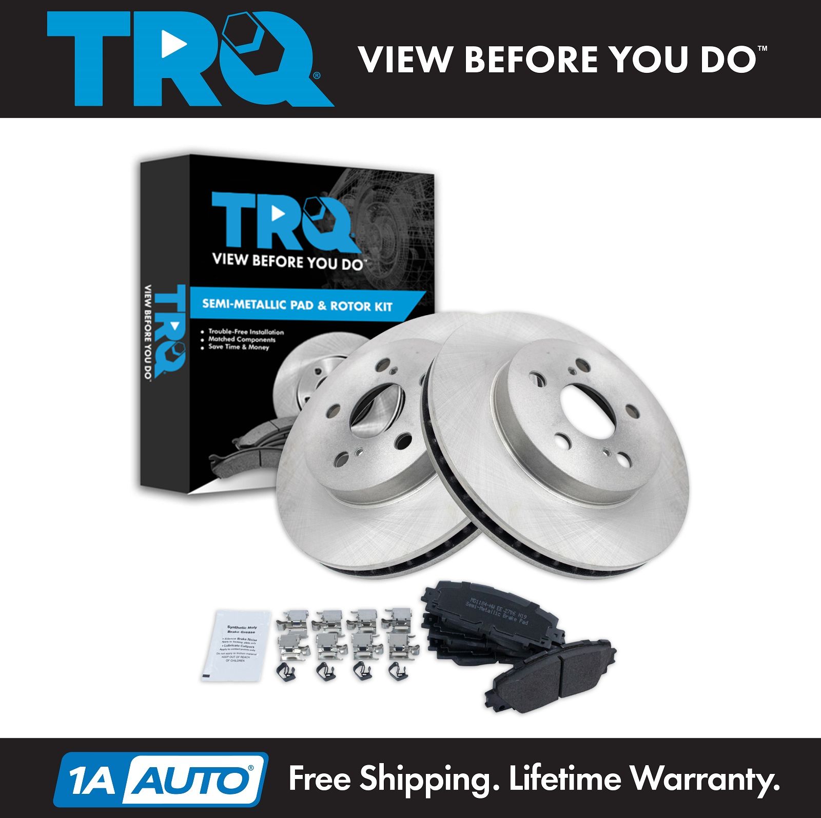 <b>Semi-Metallic Brake Pad & Rotor Kit</b>