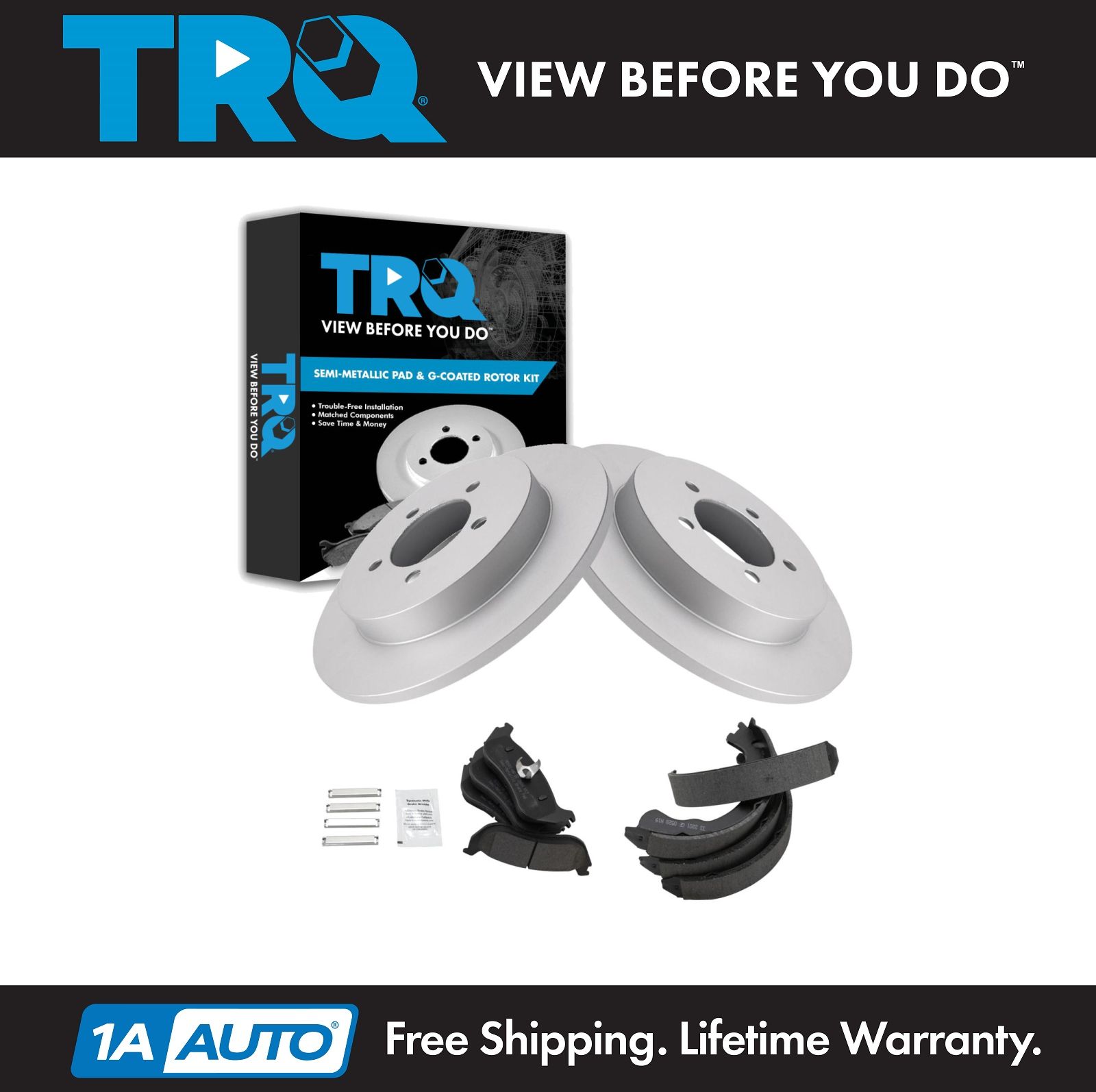 <b>Semi-Metallic Brake Pad & Rotor Kit</b>