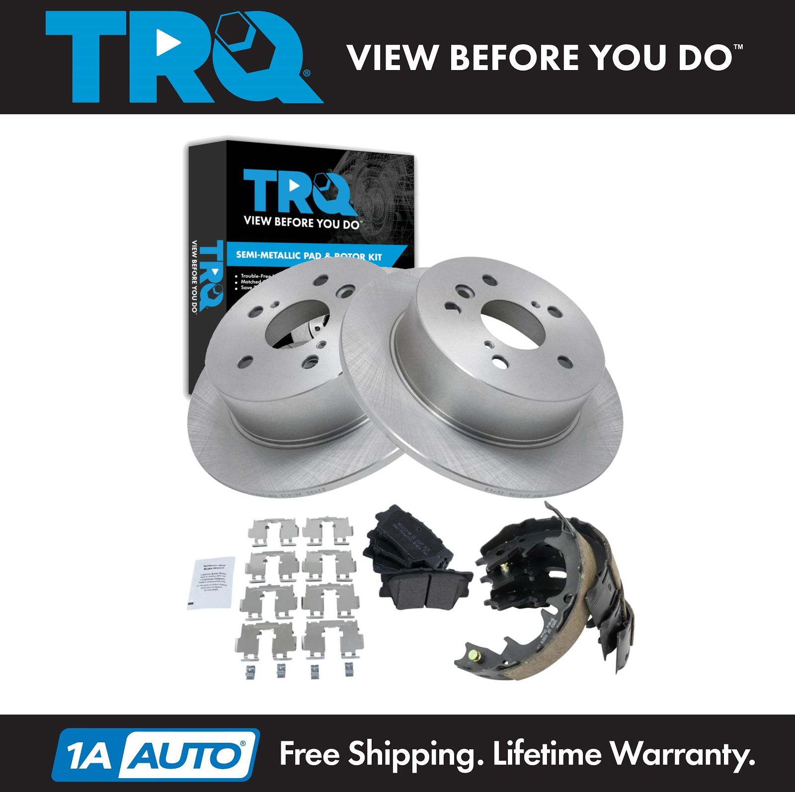 <b>Semi-Metallic Brake Pad & Rotor Kit</b>