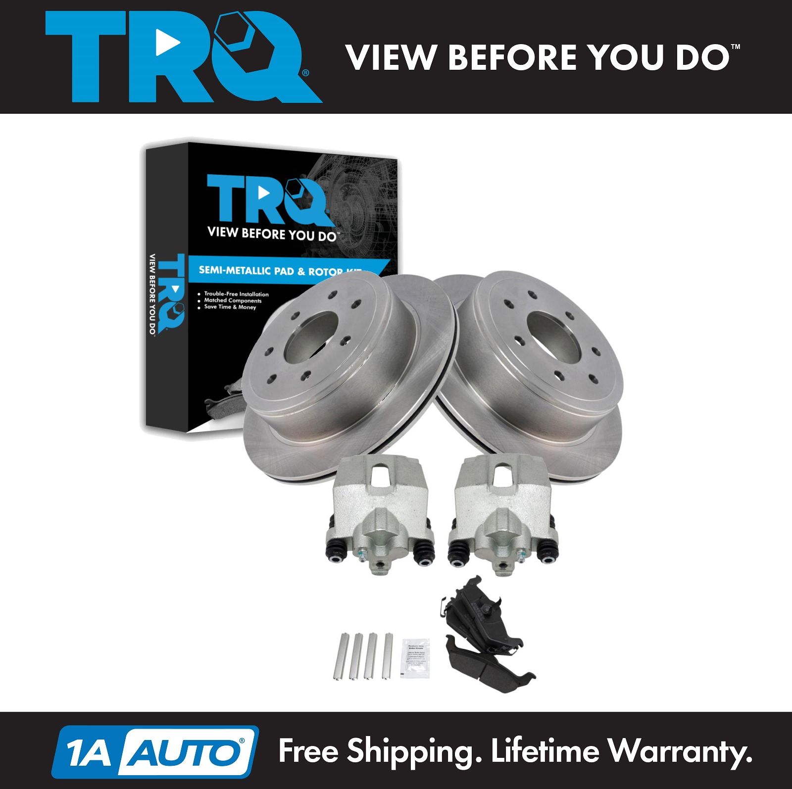 <b>Semi-Metallic Brake Pad & Rotor Kit</b>