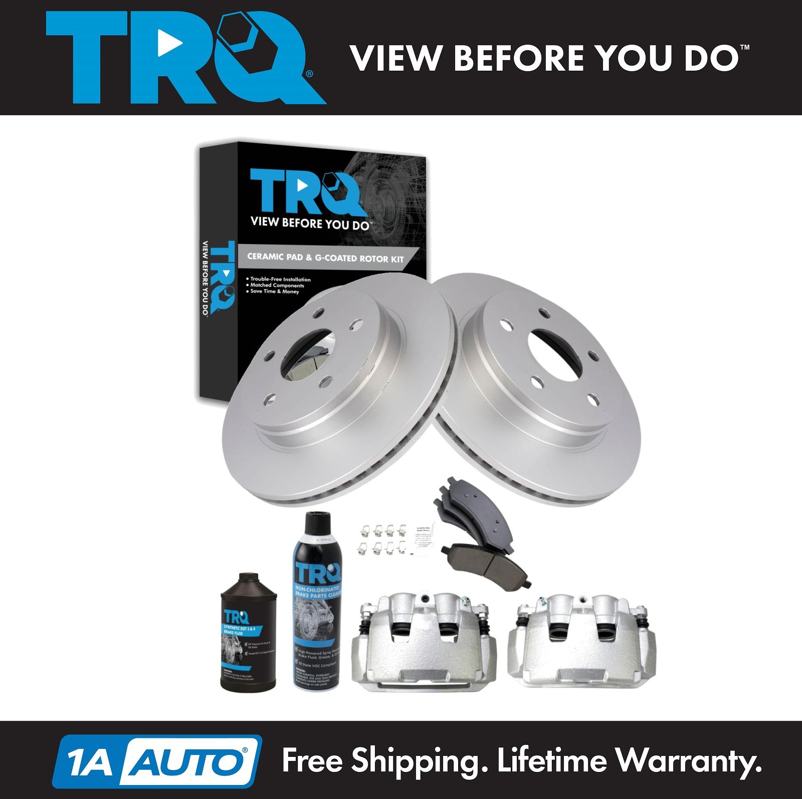 <b>Dot 3 & 4 Ceramic Brake Pad & Rotor Kit</b>