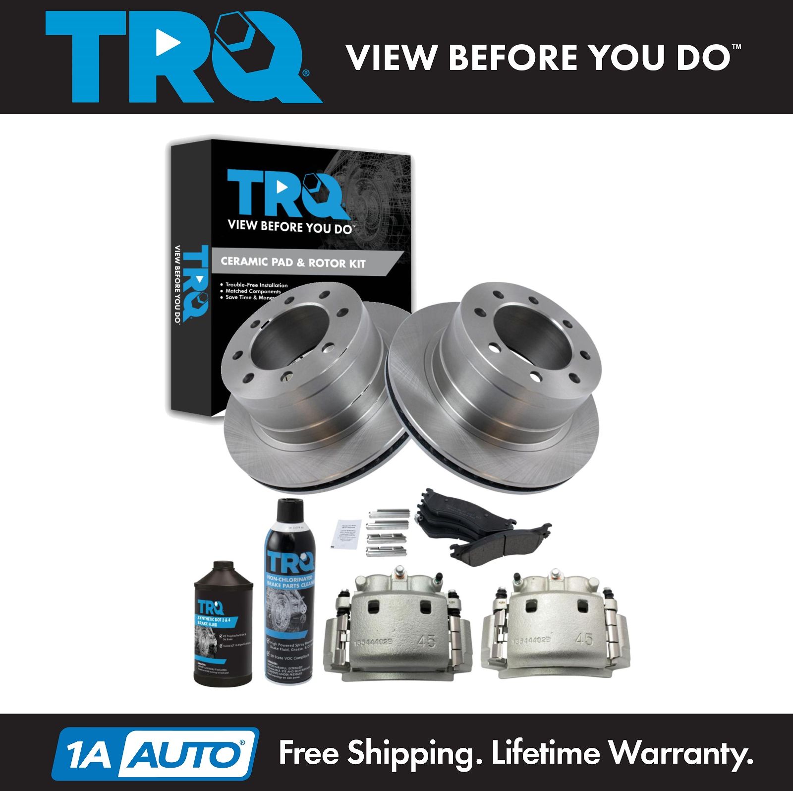 <b>Dot 3 & 4 Ceramic Brake Pad & Rotor Kit</b>