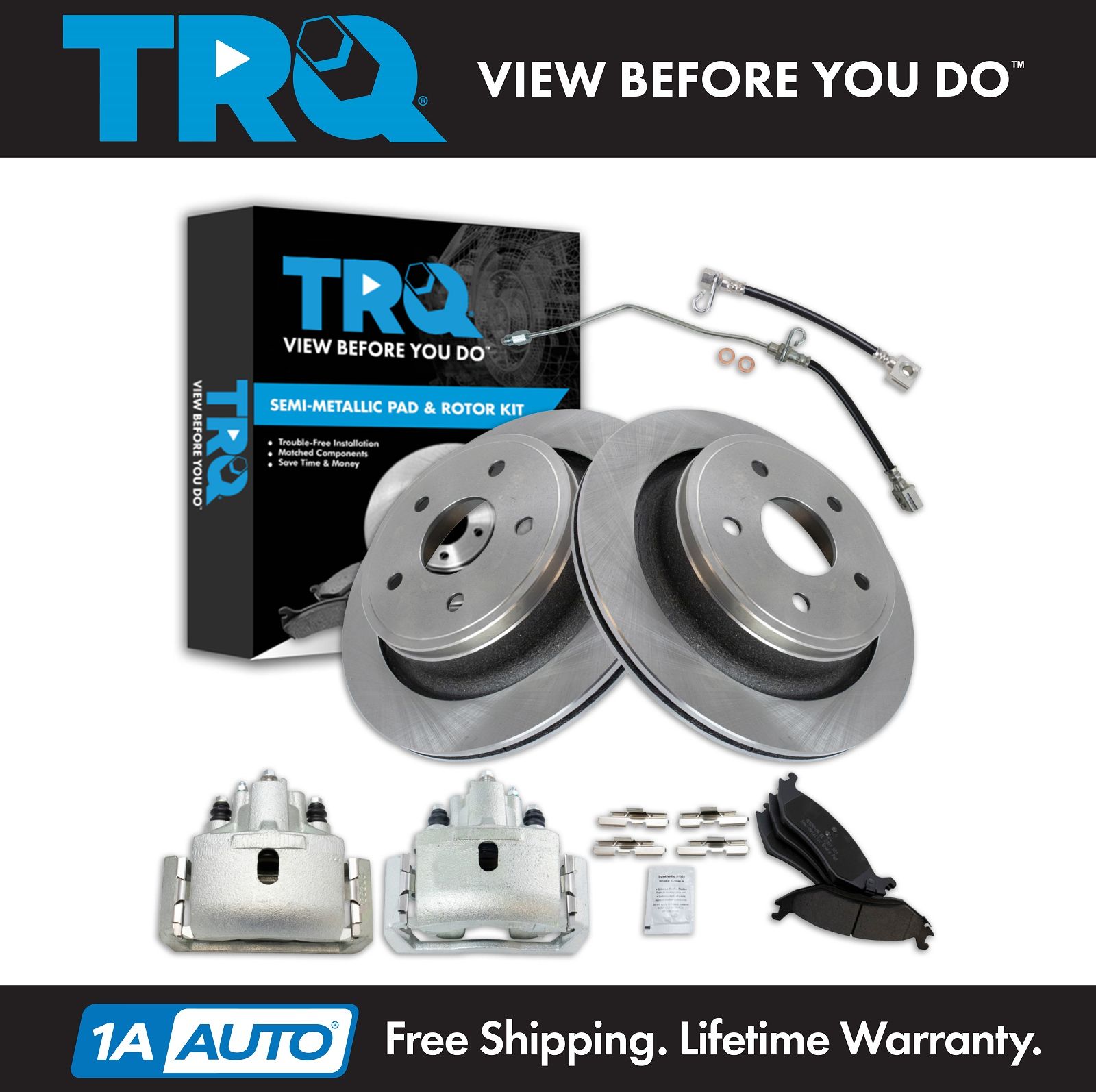 <b>Semi-Metallic Brake Pad & Rotor Kit</b>