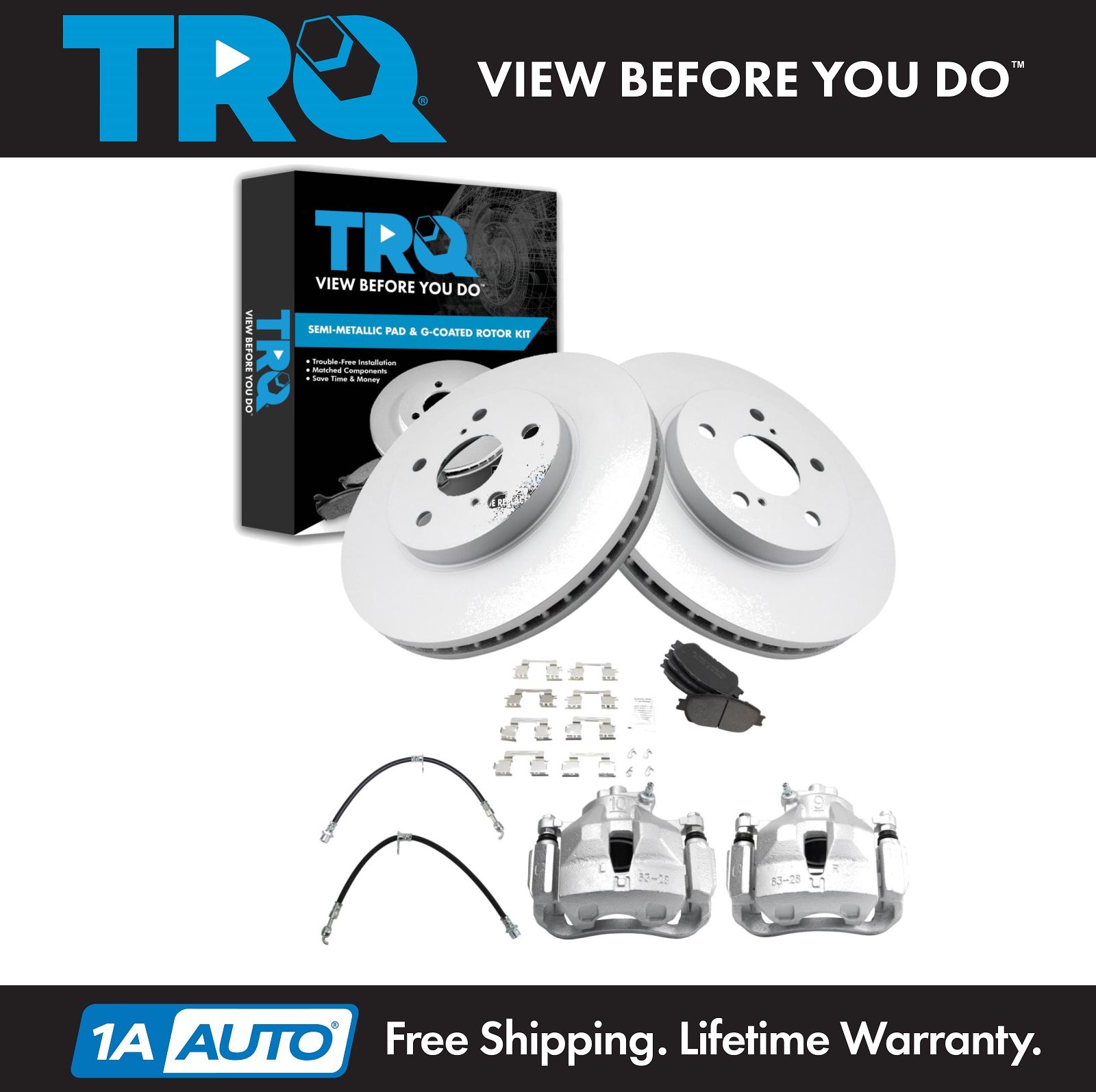 <b>Semi-Metallic Brake Pad & Rotor Kit</b>