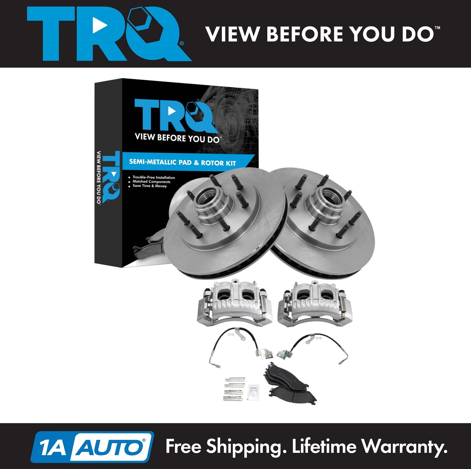 <b>Semi-Metallic Brake Pad & Rotor Kit</b>