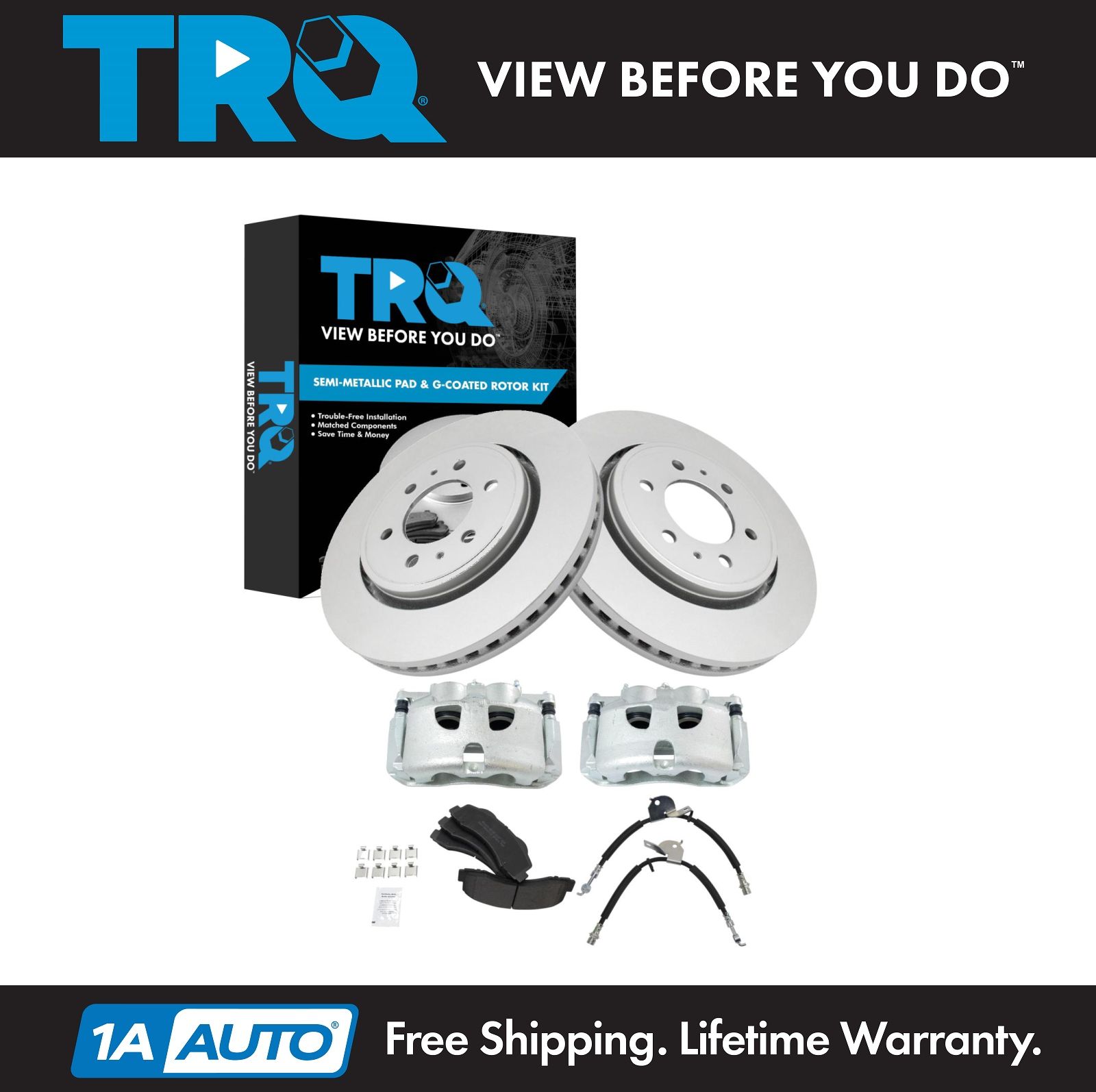 <b>Semi-Metallic Brake Pad & Rotor Kit</b>