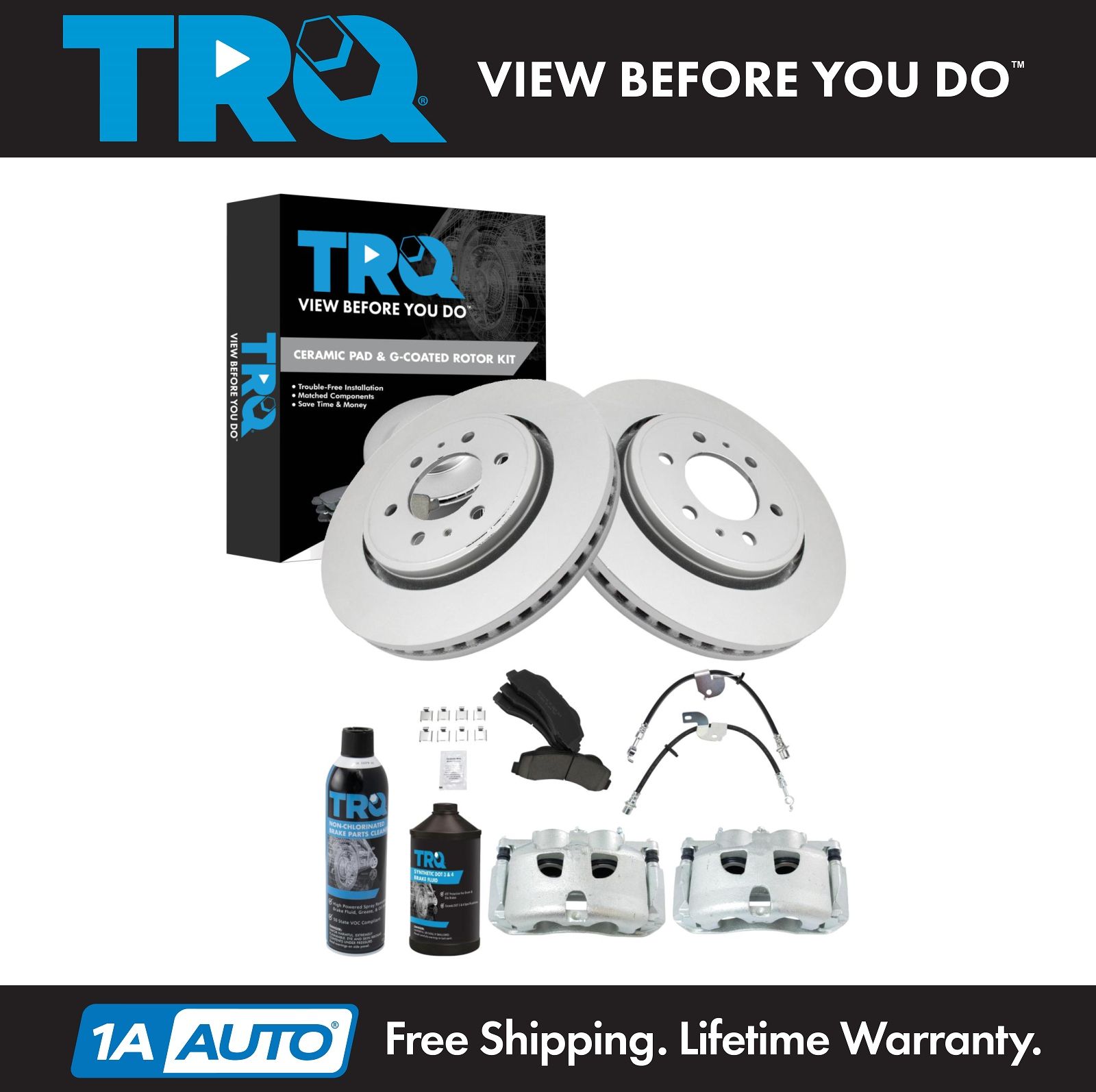 <b>Dot 3 & 4 Ceramic Brake Pad & Rotor Kit</b>