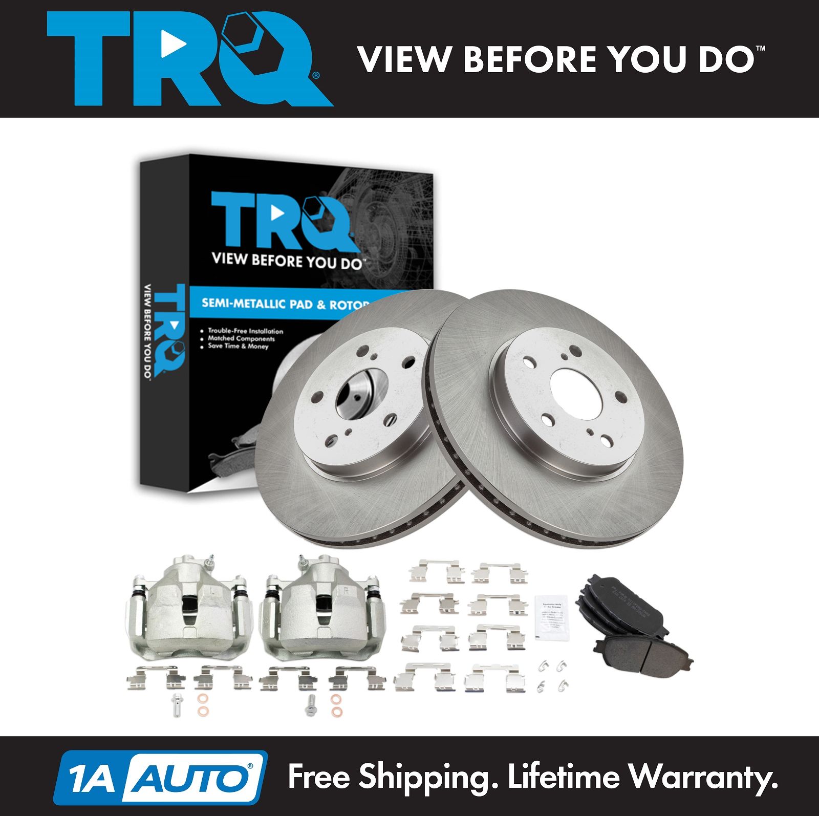 <b>Semi-Metallic Brake Pad & Rotor Kit</b>