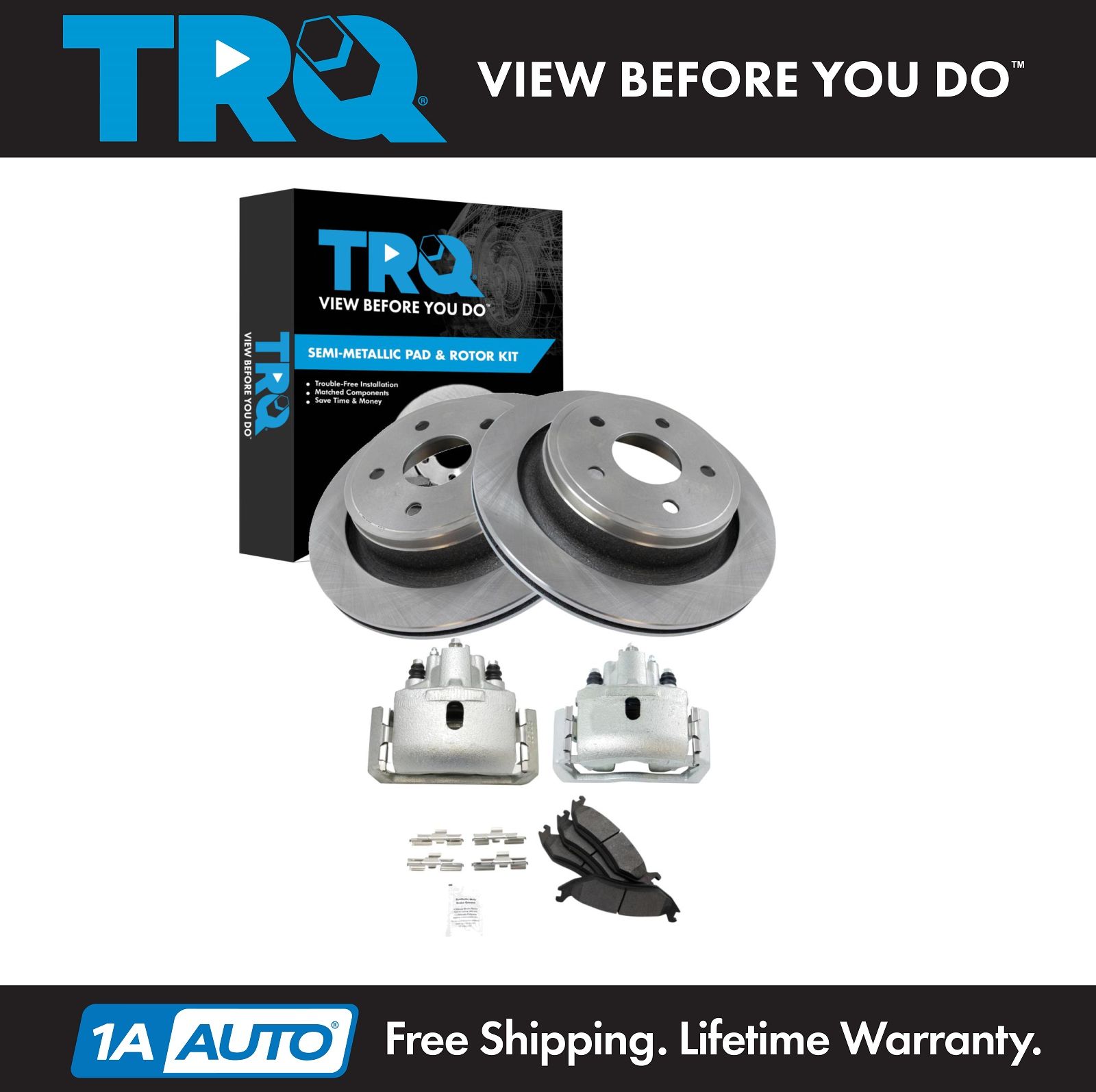 <b>Semi-Metallic Brake Pad & Rotor Kit</b>