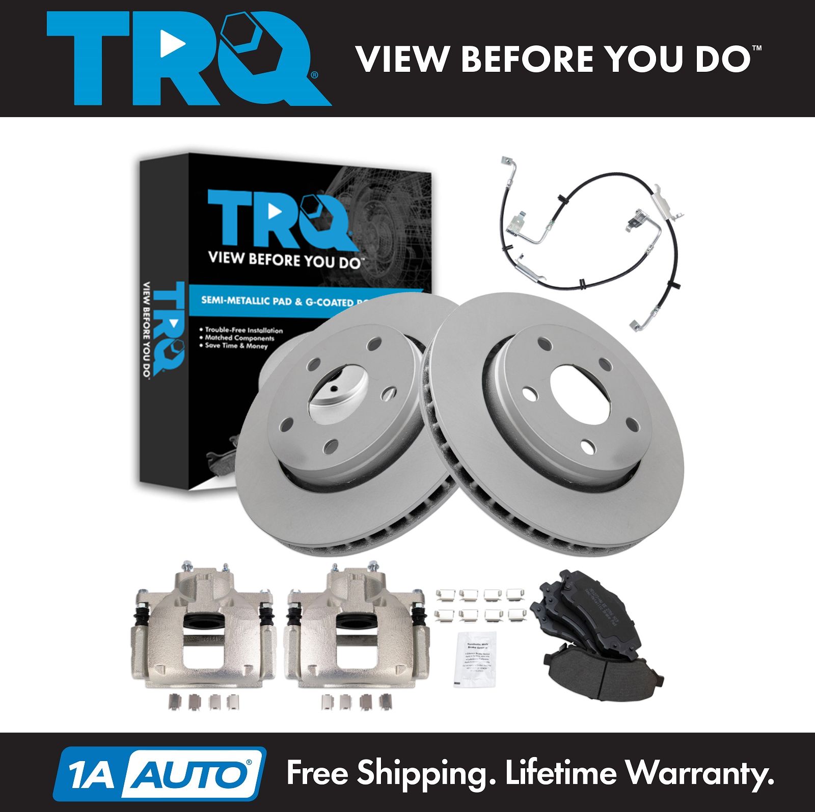 <b>Semi-Metallic Brake Pad & Rotor Kit</b>