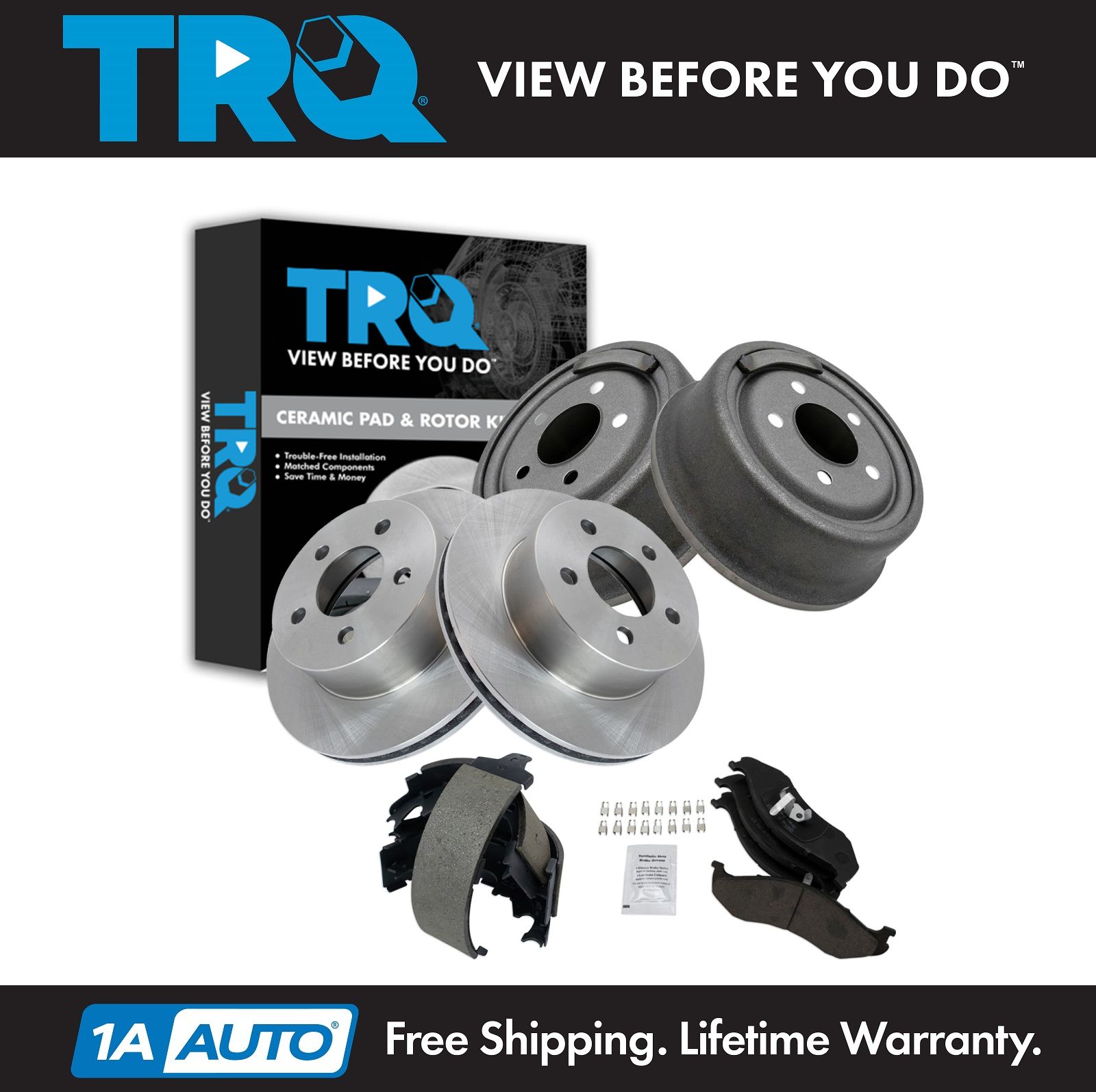 <b>Ceramic Brake Pad & Rotor, Shoe & Drum Kit</b>