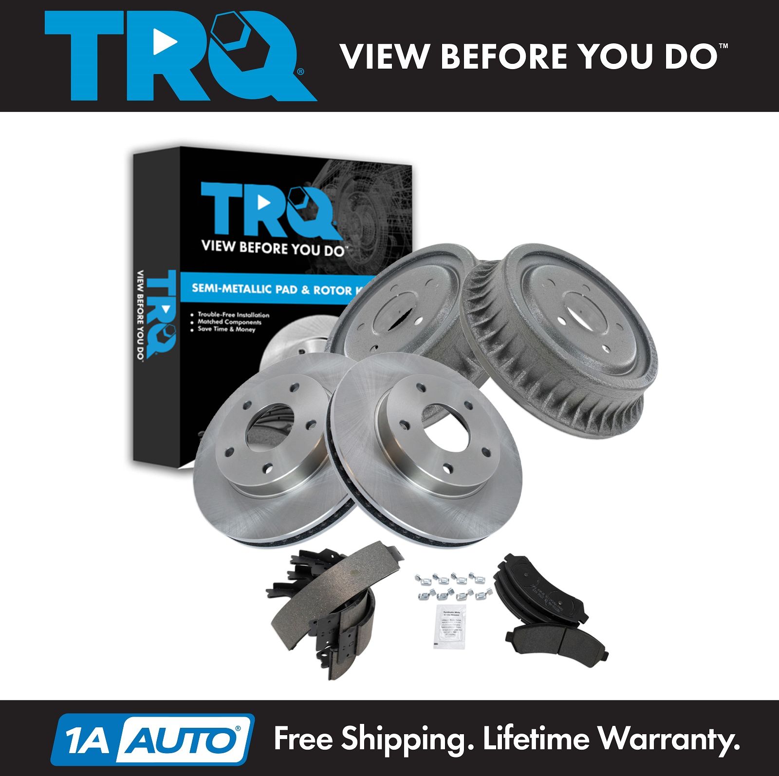 <b>Semi-Metallic Brake Pad & Rotor, Shoe & Drum Kit</b>