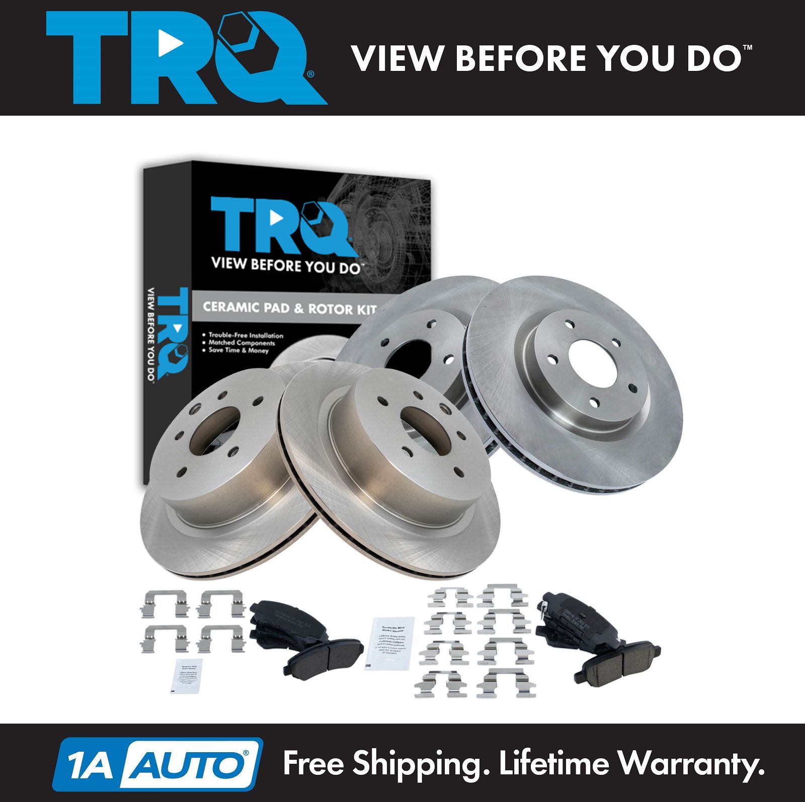 <b>Ceramic Brake Pad & Rotor Kit</b>