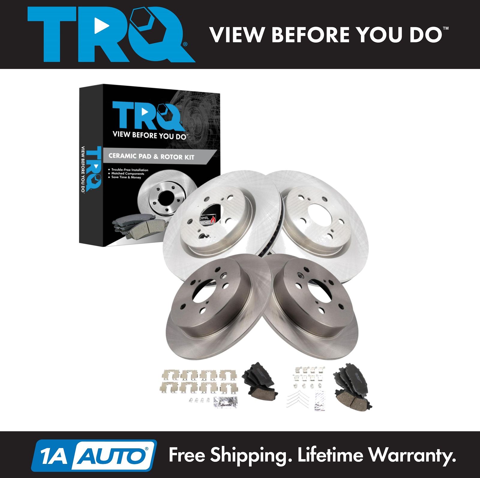 <b>Ceramic Brake Pad & Rotor Kit</b>