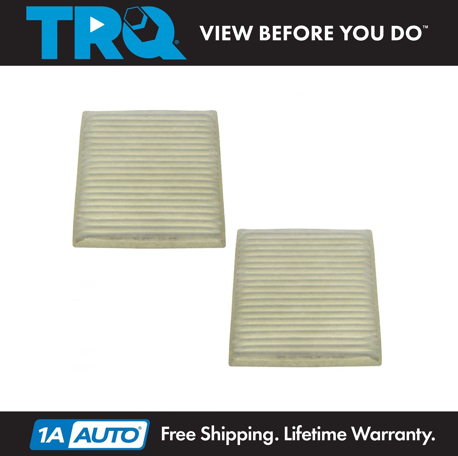 Cabin Air Filter Pair Set Tyc For Mazda Mpv Subaru Legacy Toyota