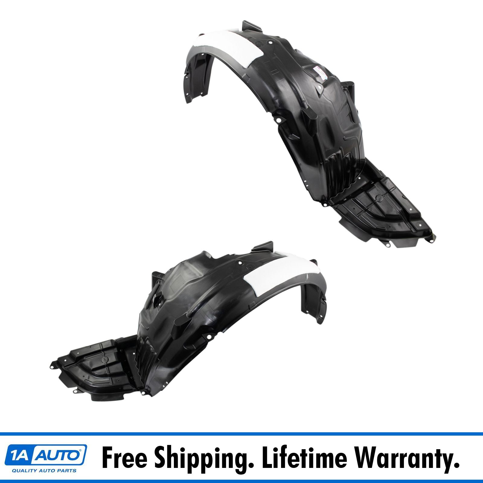 Front Wheel Well Fender Liner Splash Shield Set LH & RH Sides for