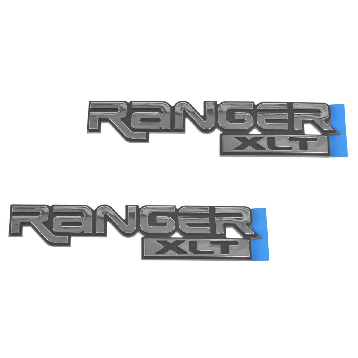 OEM F250 Lariat Emblem Nameplate Pair LH /& RH Fender Mount Chrome For Ford