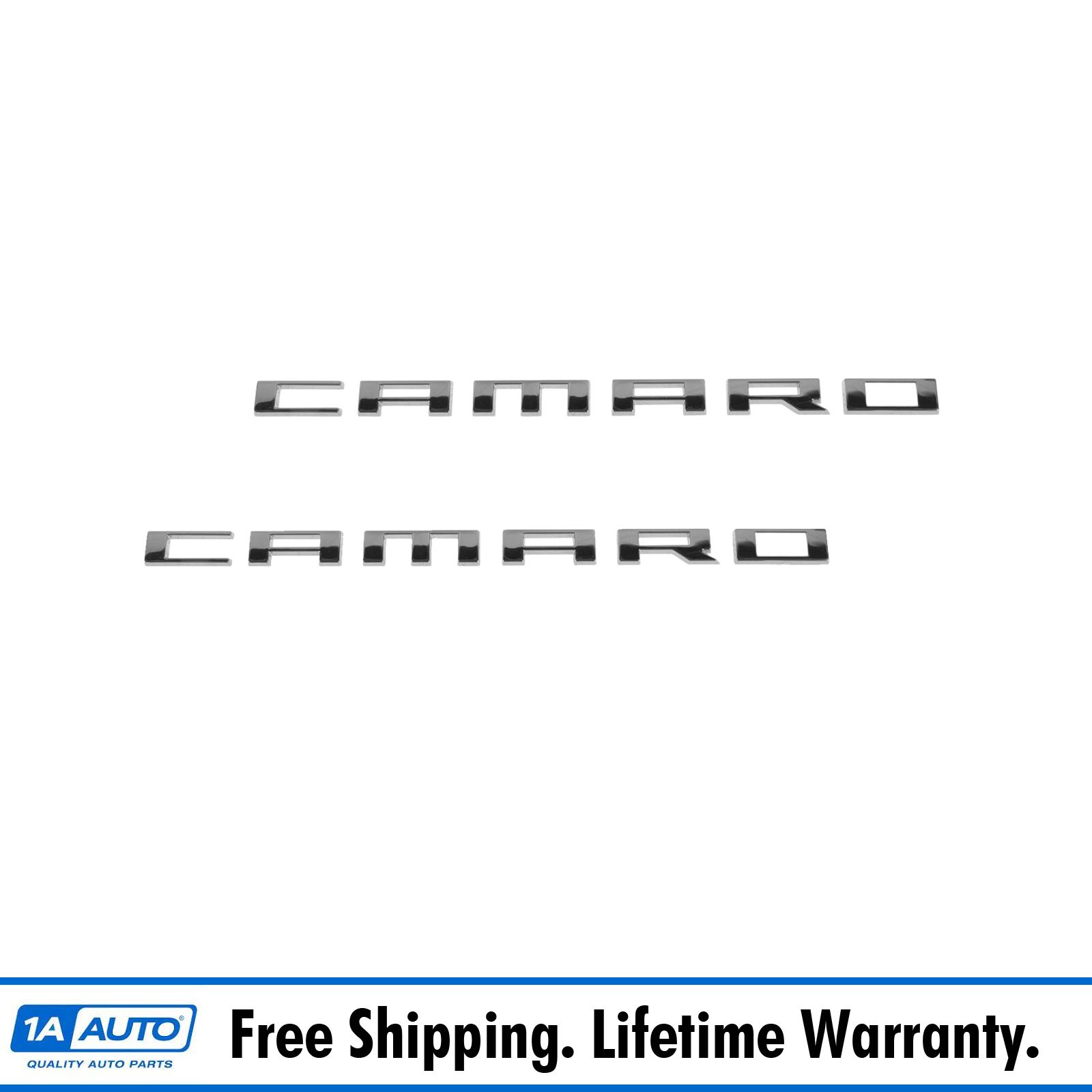 OEM NEW Right and Left Front Fender Camaro Emblem Set 10-15 Chevrolet 22752666
