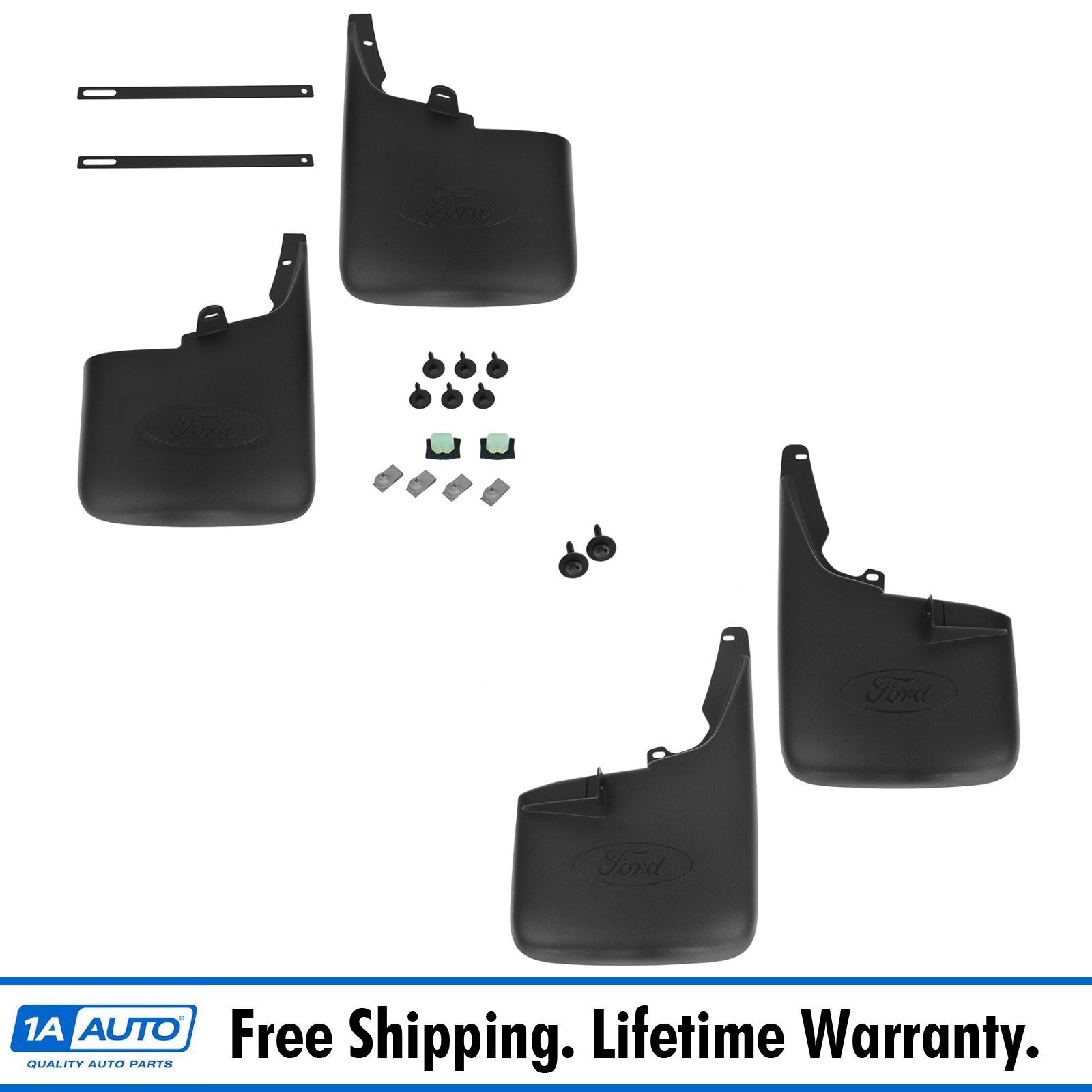 OEM Mud Flap Splash Guard Front /& Rear Set For 11-15 Ford Truck