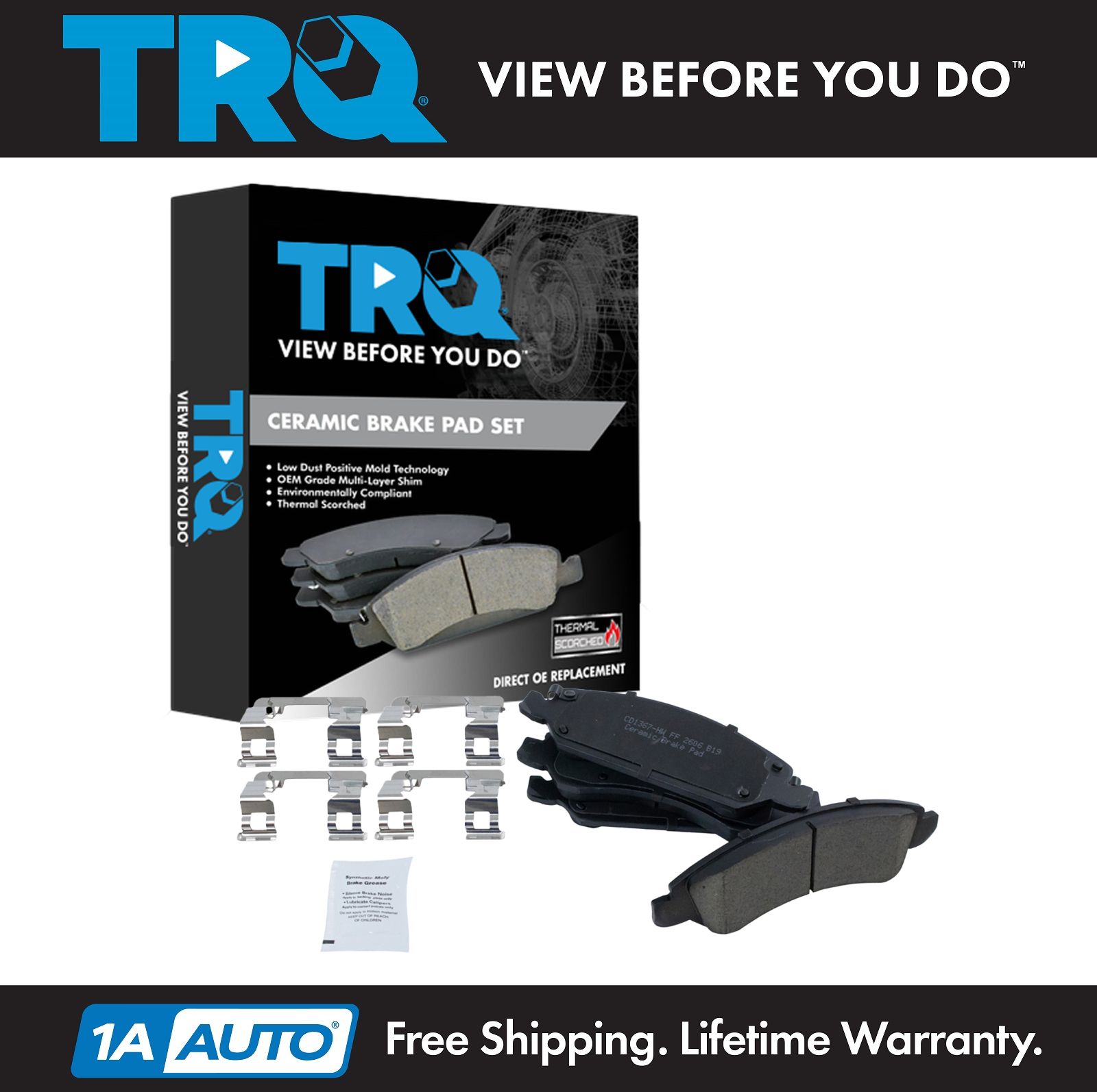 Front Premium Posi Ceramic Disc Brake Pad Set Left LH /& Right RH for GM