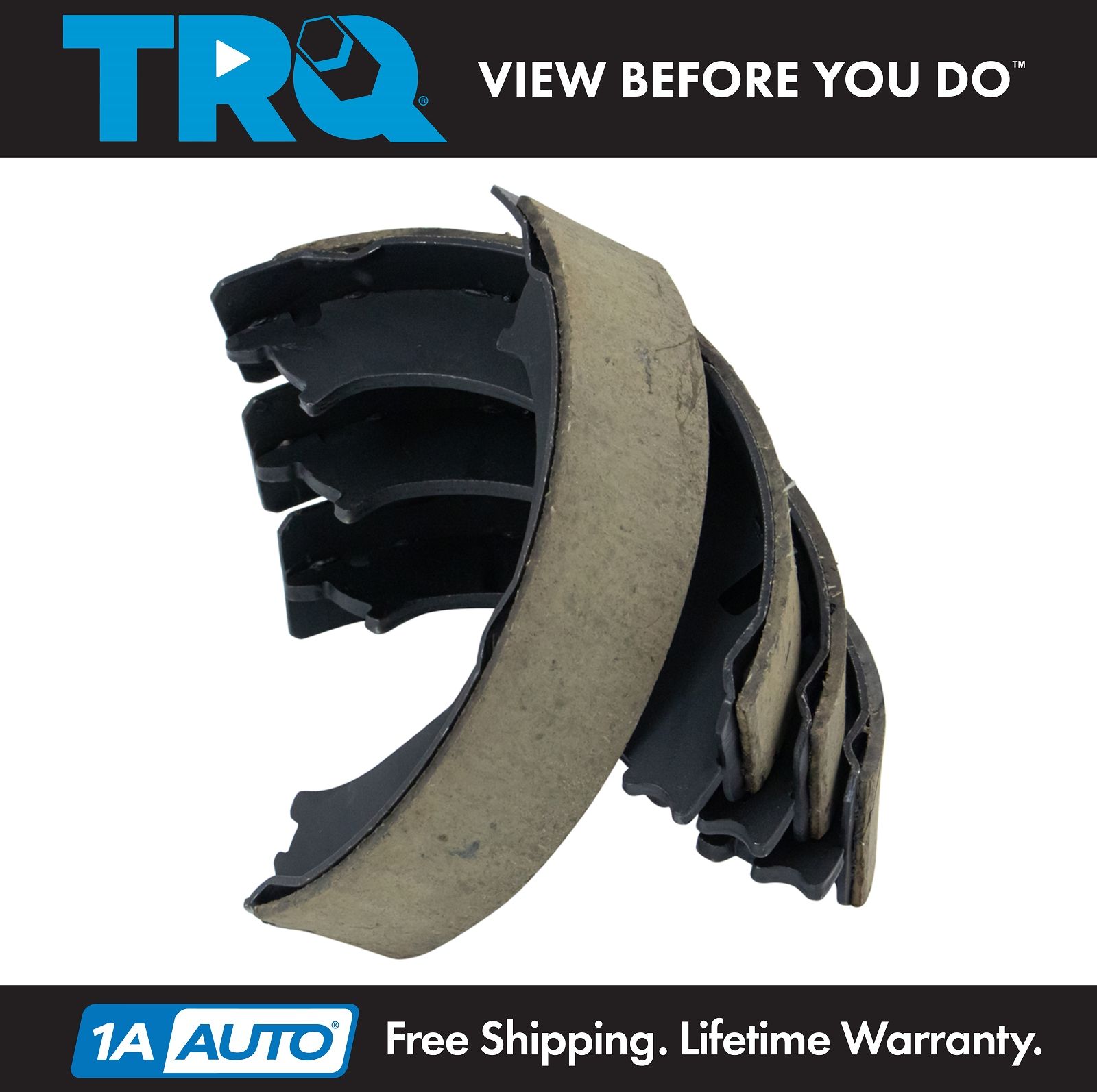 TRQ Rear Parking Emergency Brake Shoe Set for Chevy Ford Dodge Brand ...