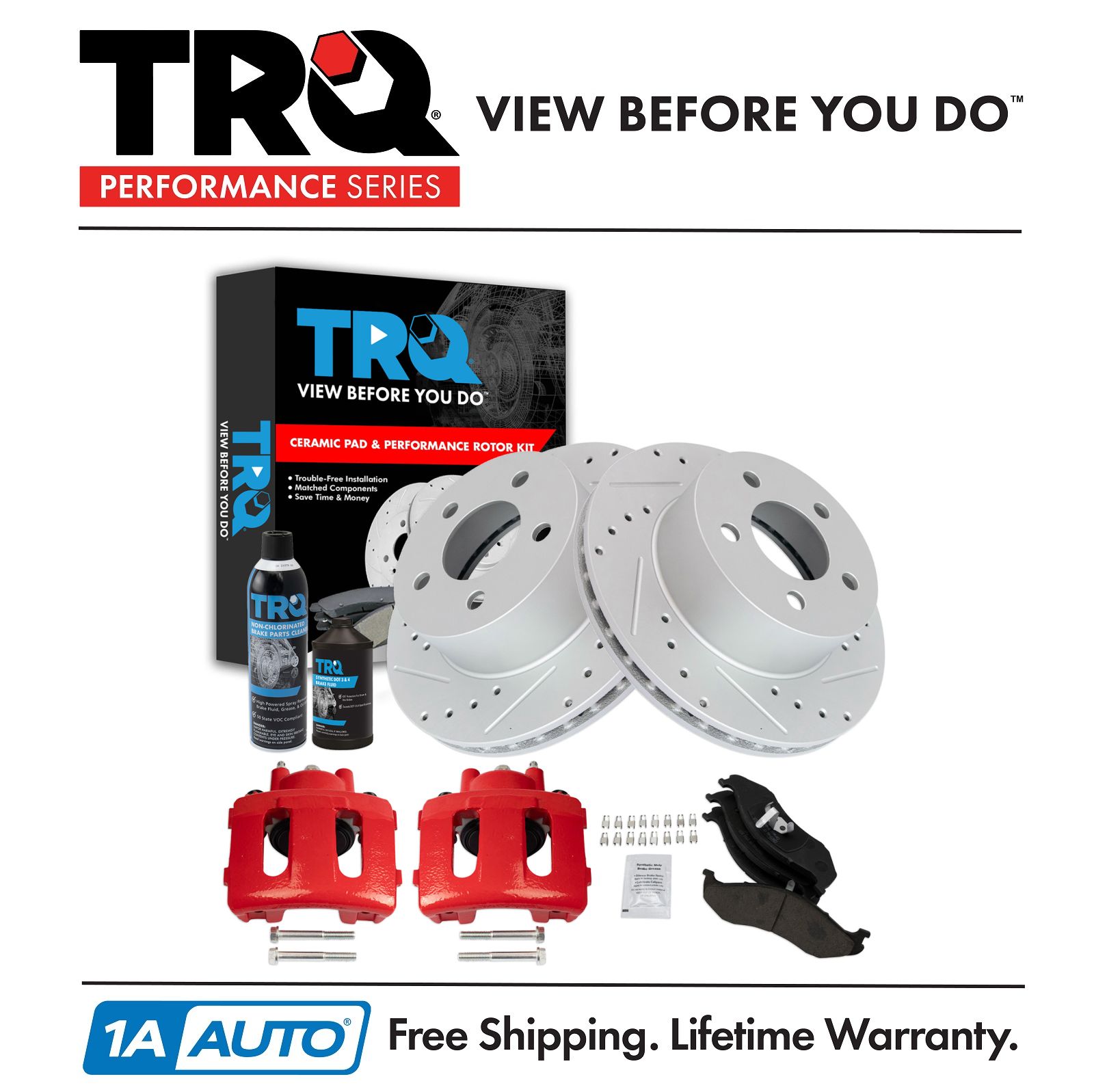 <b>Dot 3 & 4 Ceramic Brake Pad & Rotor Kit</b>