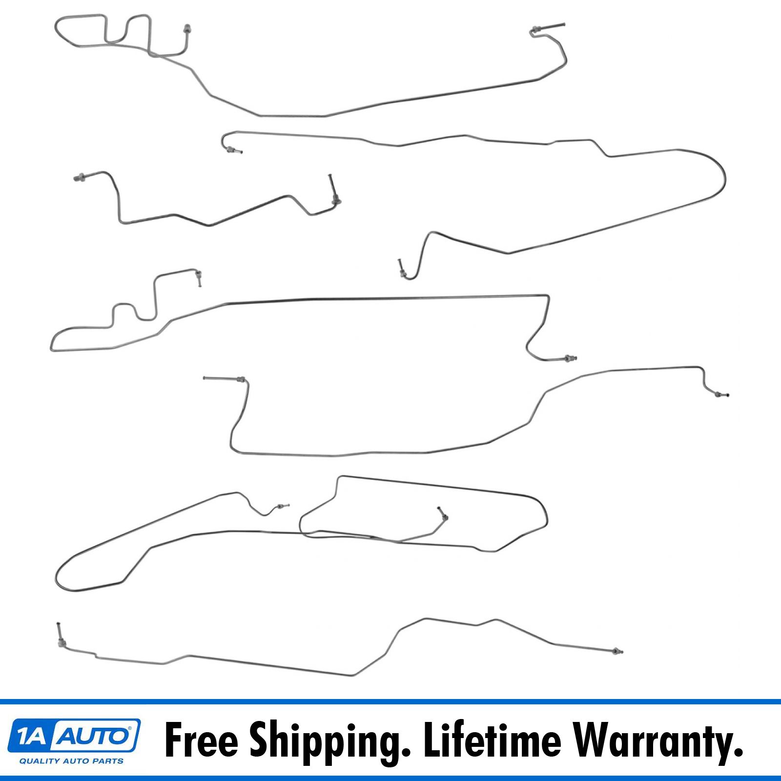 GMC K1500 Trucks Dorman 919-225 Stainless Steel Brake Line Kit for Select Chevrolet K1500