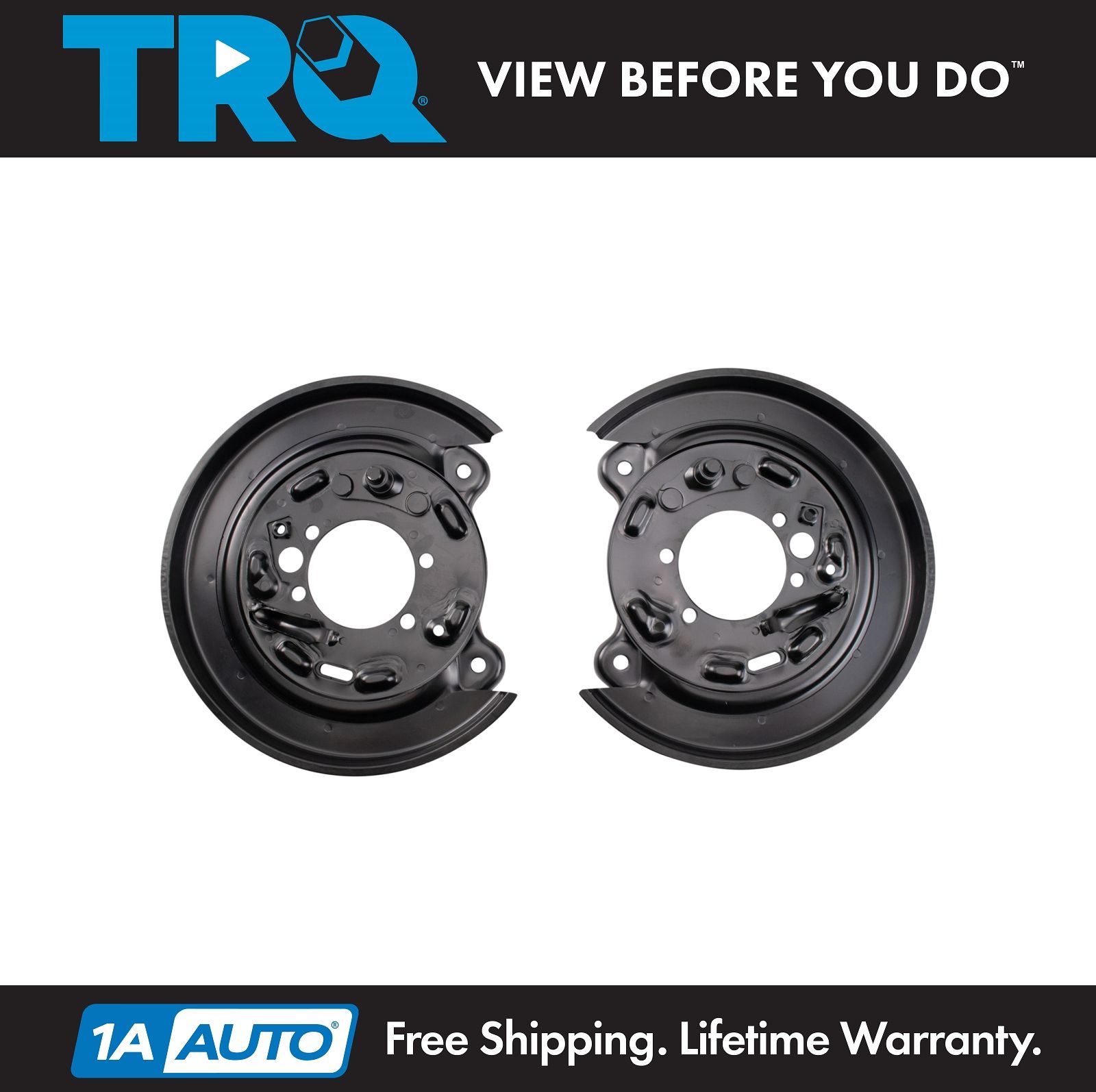 <b>2 Piece Brake Rotor Backing Plate Set</b>