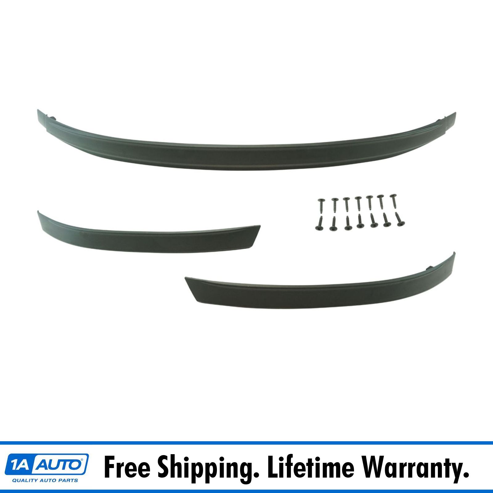 OEM Front Lower 3 Piece Bumper Valence Panel Air Dam Deflector Kit for