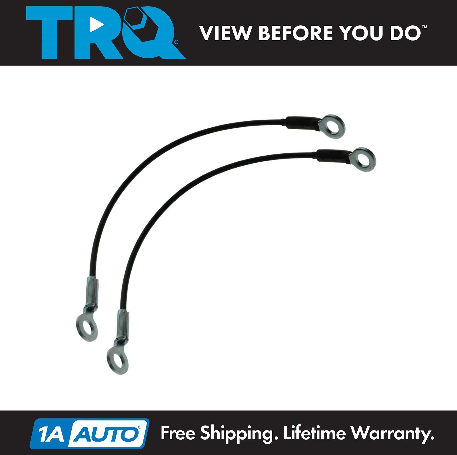 TRQ Tailgate Tail Gate Cables Pair Set for Ford Bronco Ranchero eBay