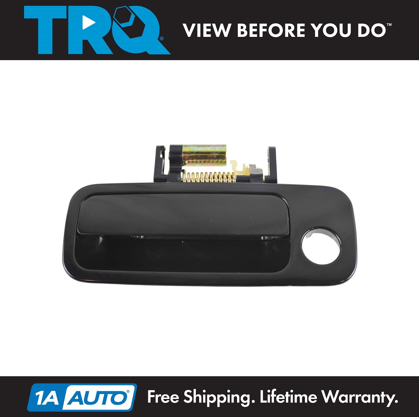 For 97-01 Camry Rear Black Outside Outer Exterior Door Handle Left Driver NEW