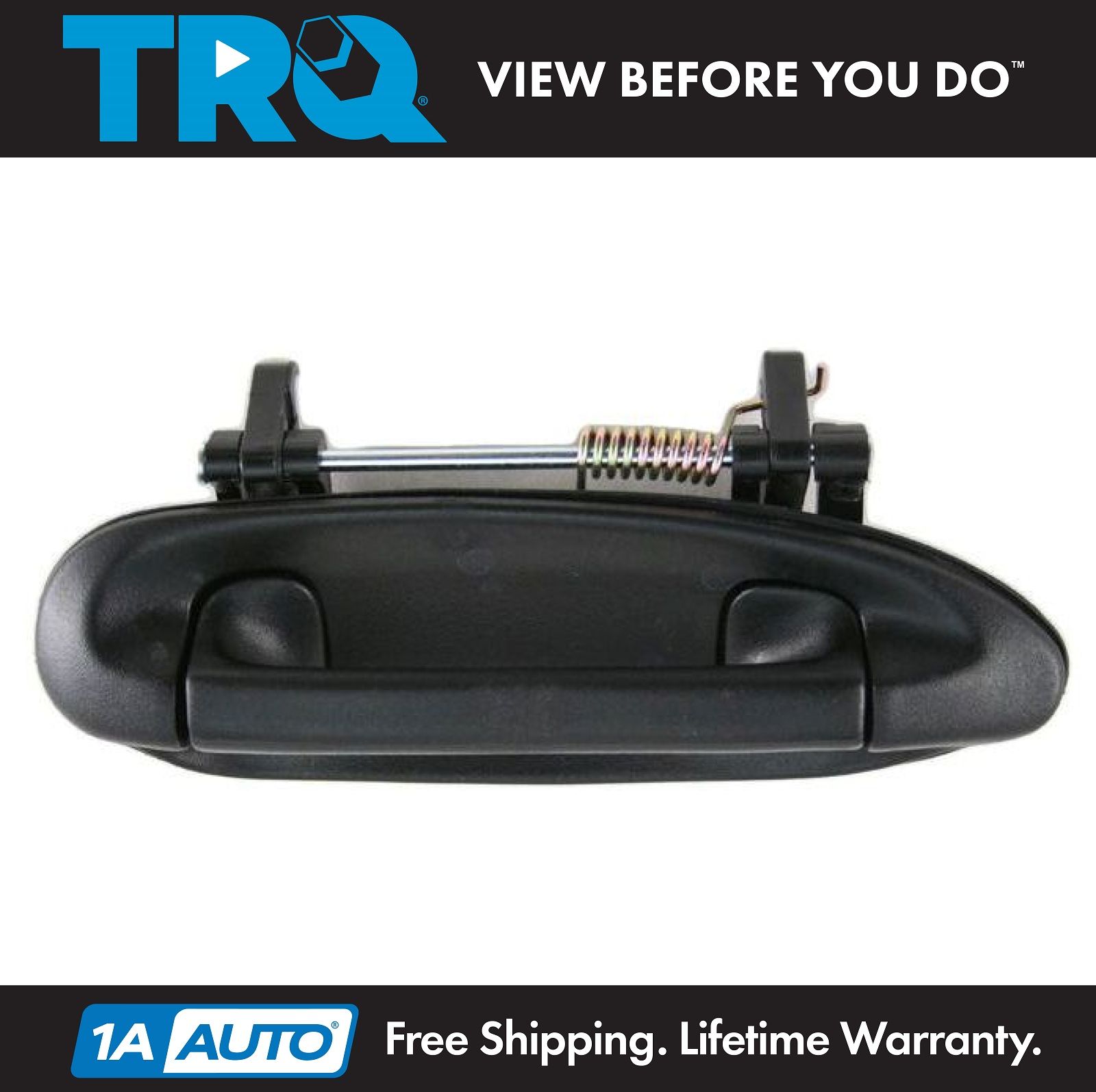 Rear Right Passenger Side Exterior Black Outside Door Handle