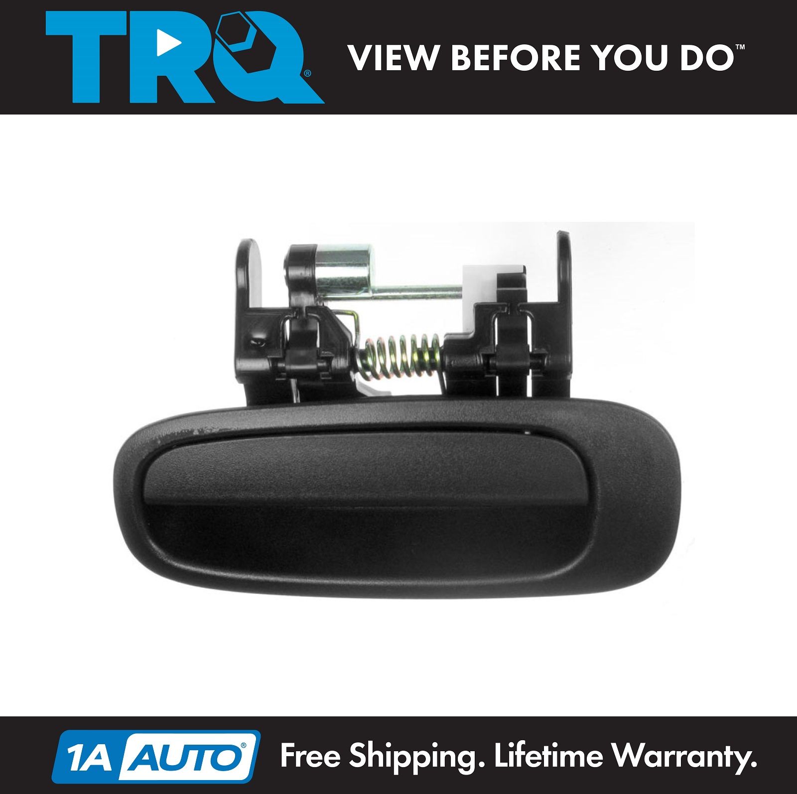 Rear Right Outside Door Handle Textured Black for 88-91 Corolla Prizm