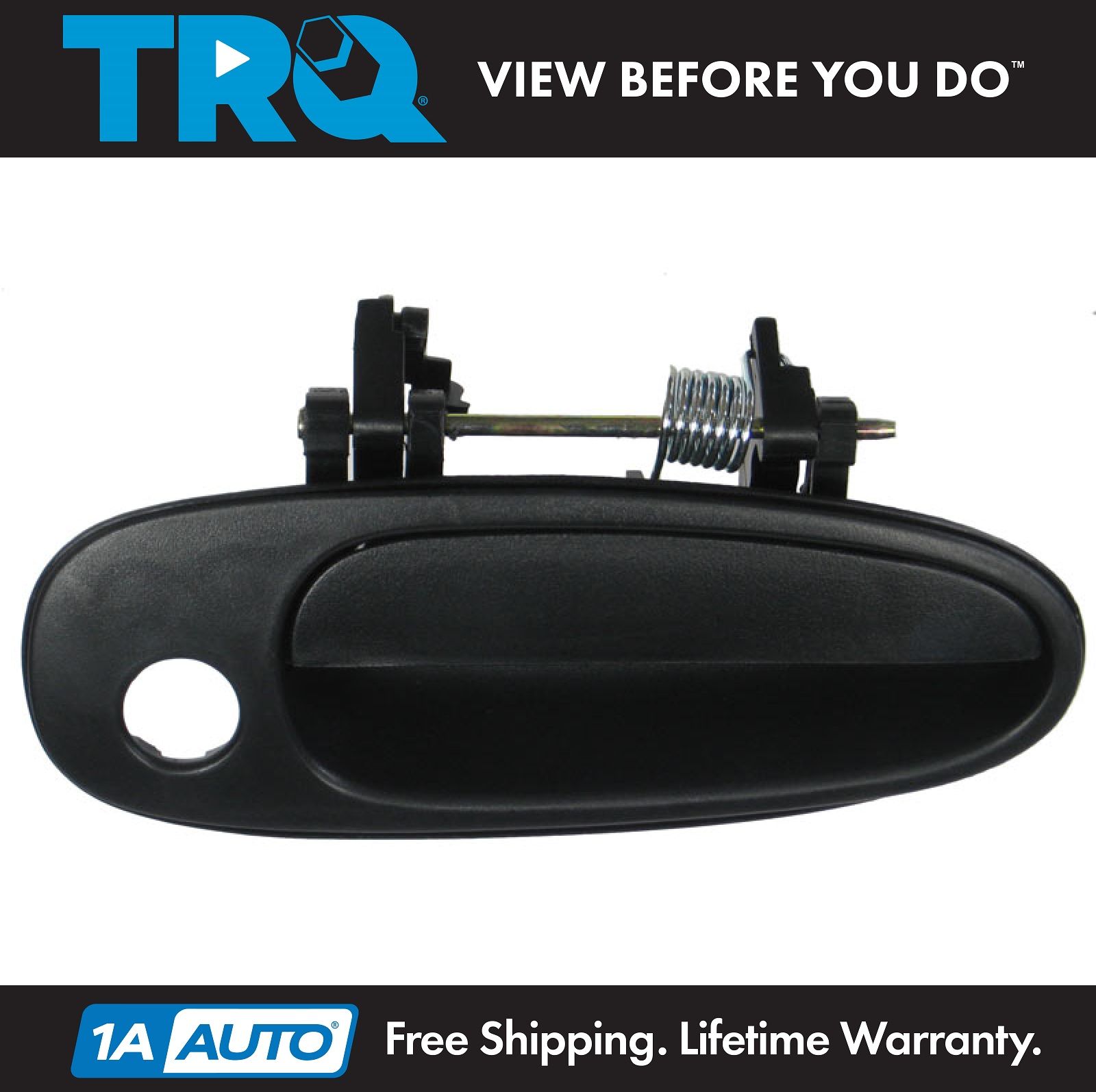 2Pcs Front Passenger side Black Inside/&Beige Outside Door Handles Set For Toyota