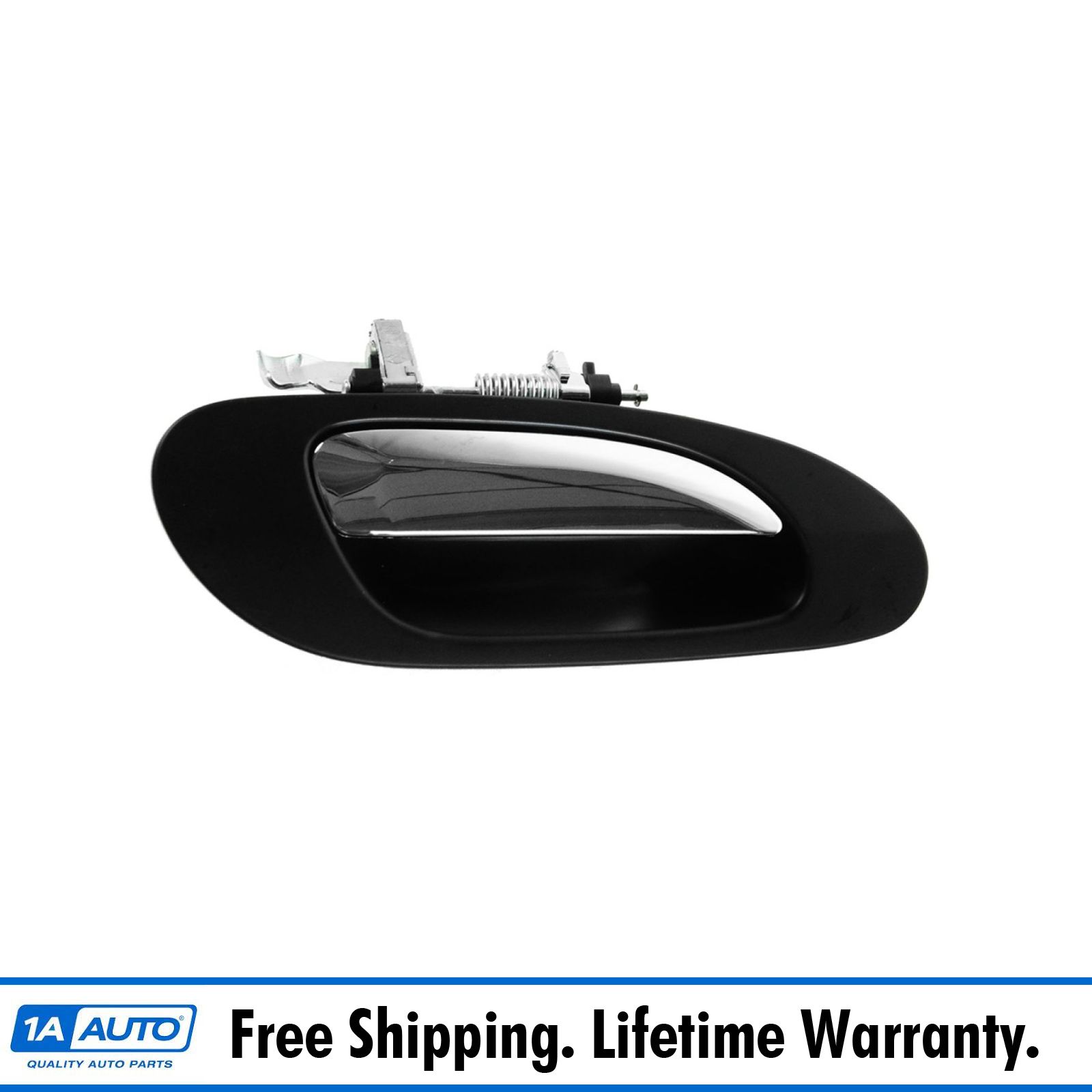 Door Handle Front Outer Smooth Black Driver Side Left LH for 04-08 Acura TL