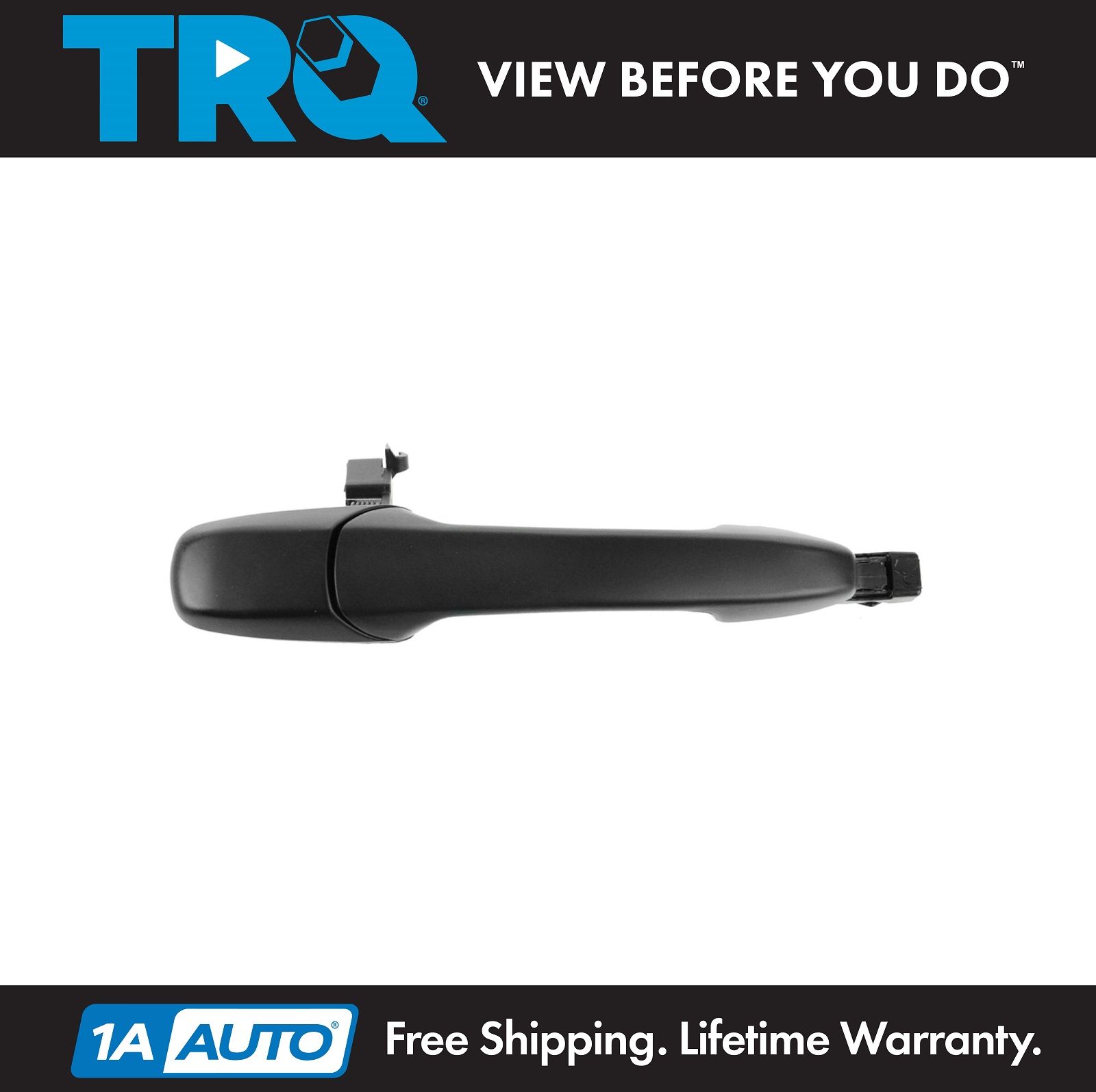 Door Handle Outside Smooth Black Front Driver Side for Mazda 3 6 CX-7 CX-9 RX-8