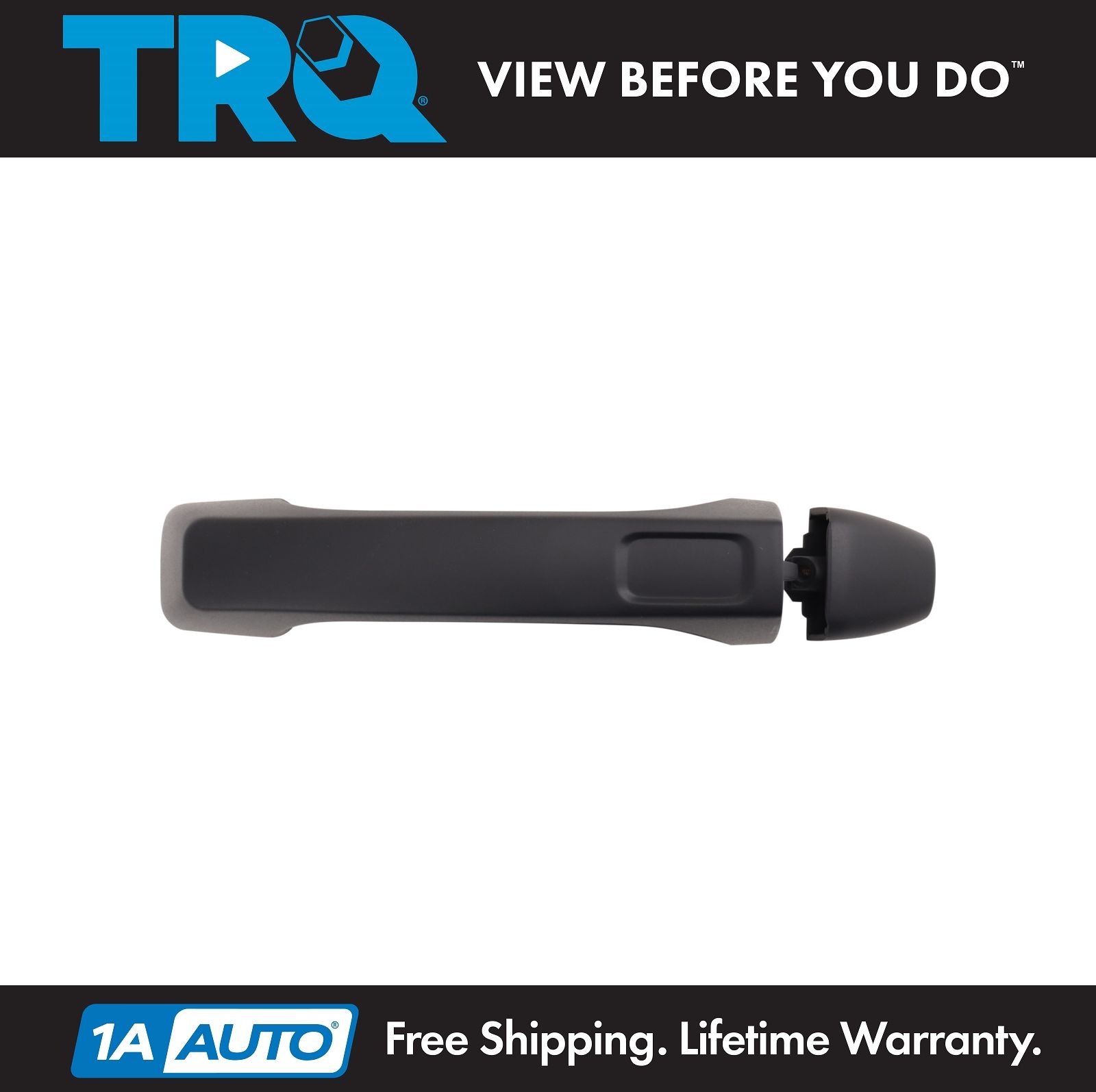 Tailgate Rear Exterior Textured Outside Door Handle Black