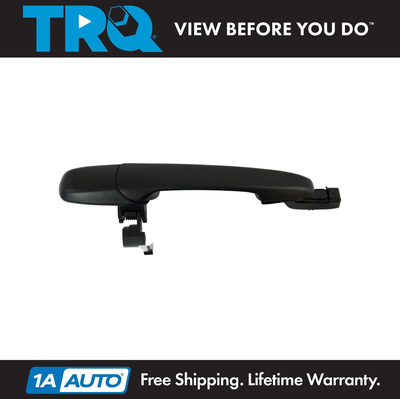 TRQ Rear Exterior Outside Sliding Door Handle Black PTM RH for Mazda 5