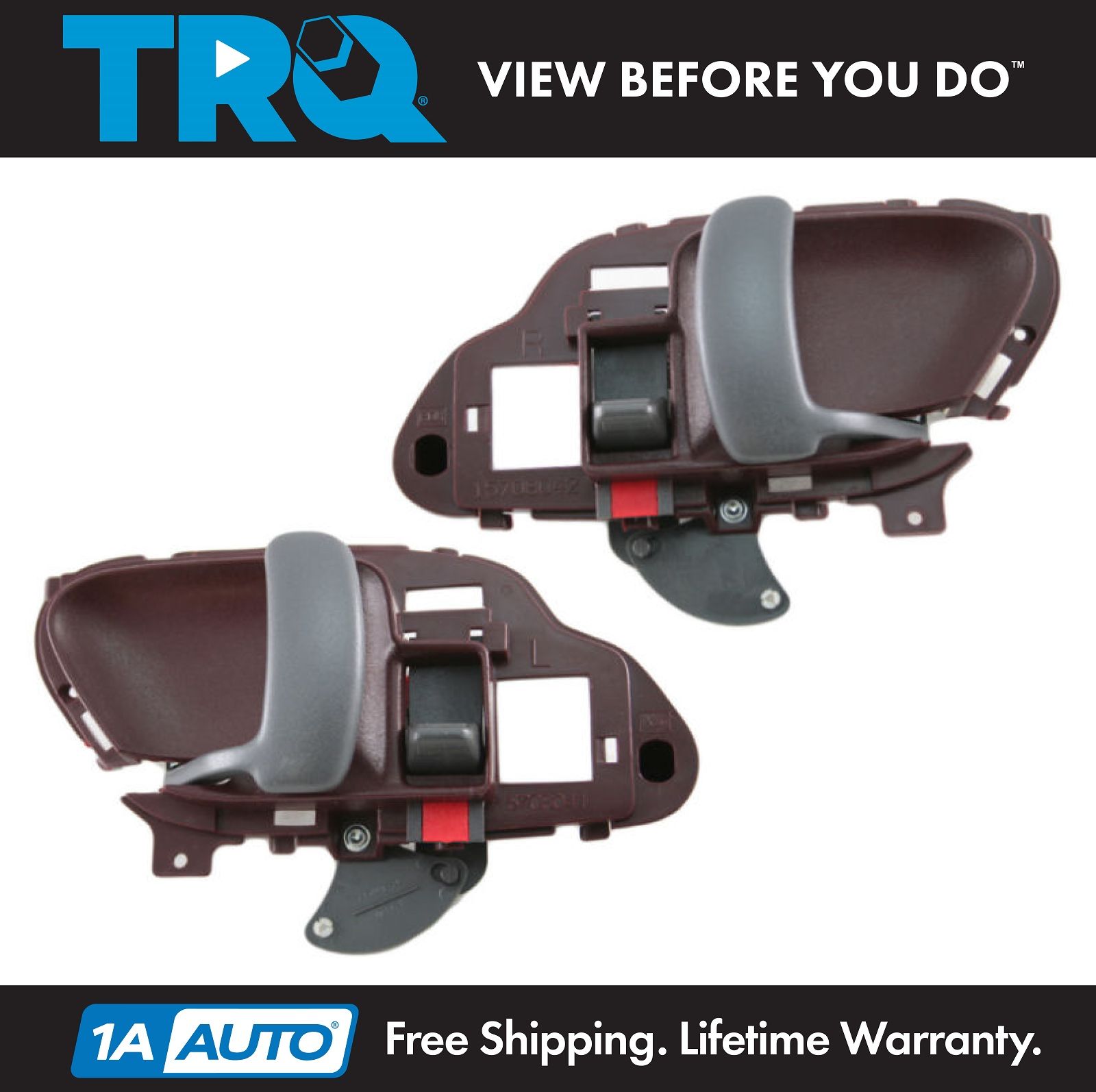 Blue Inner Inside Interior Door Handle Left /& Right Pair Set for Chevy GMC Truck