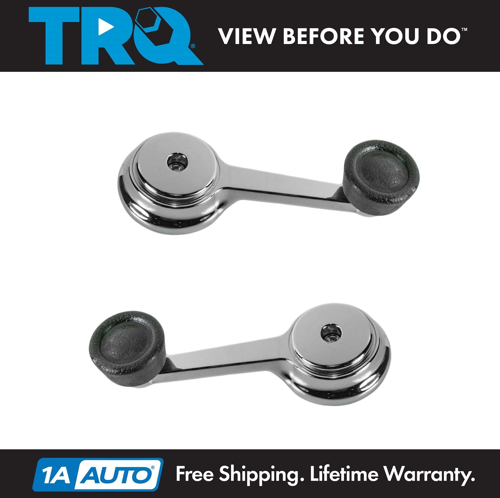Details About Window Crank Handle Interior Pair Chrome For Jeep Cherokee Wagoneer Wrangler New