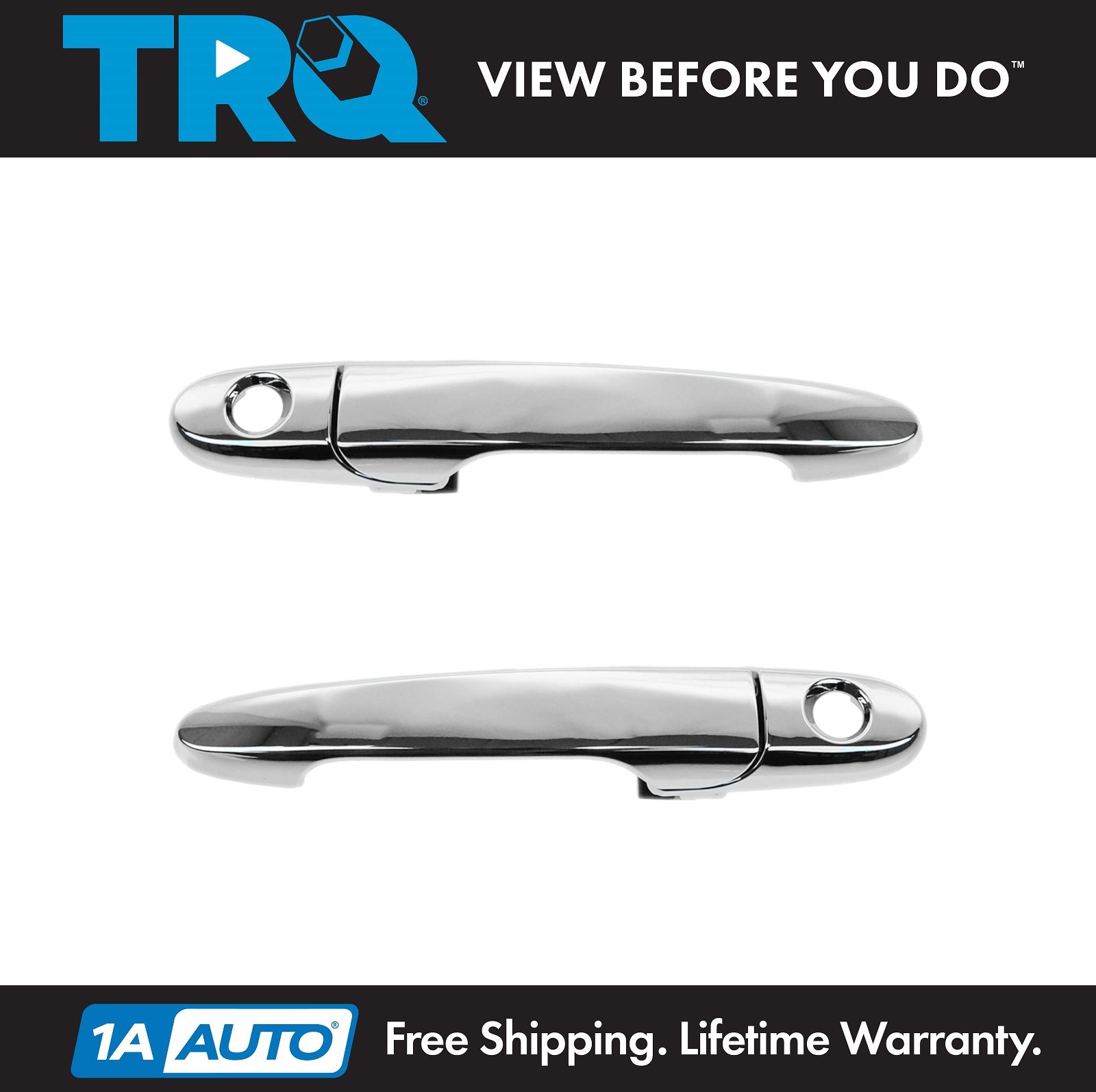 for Chevy Impala Outside Exterior Door Handle Rear Driver Passenger Set Smooth