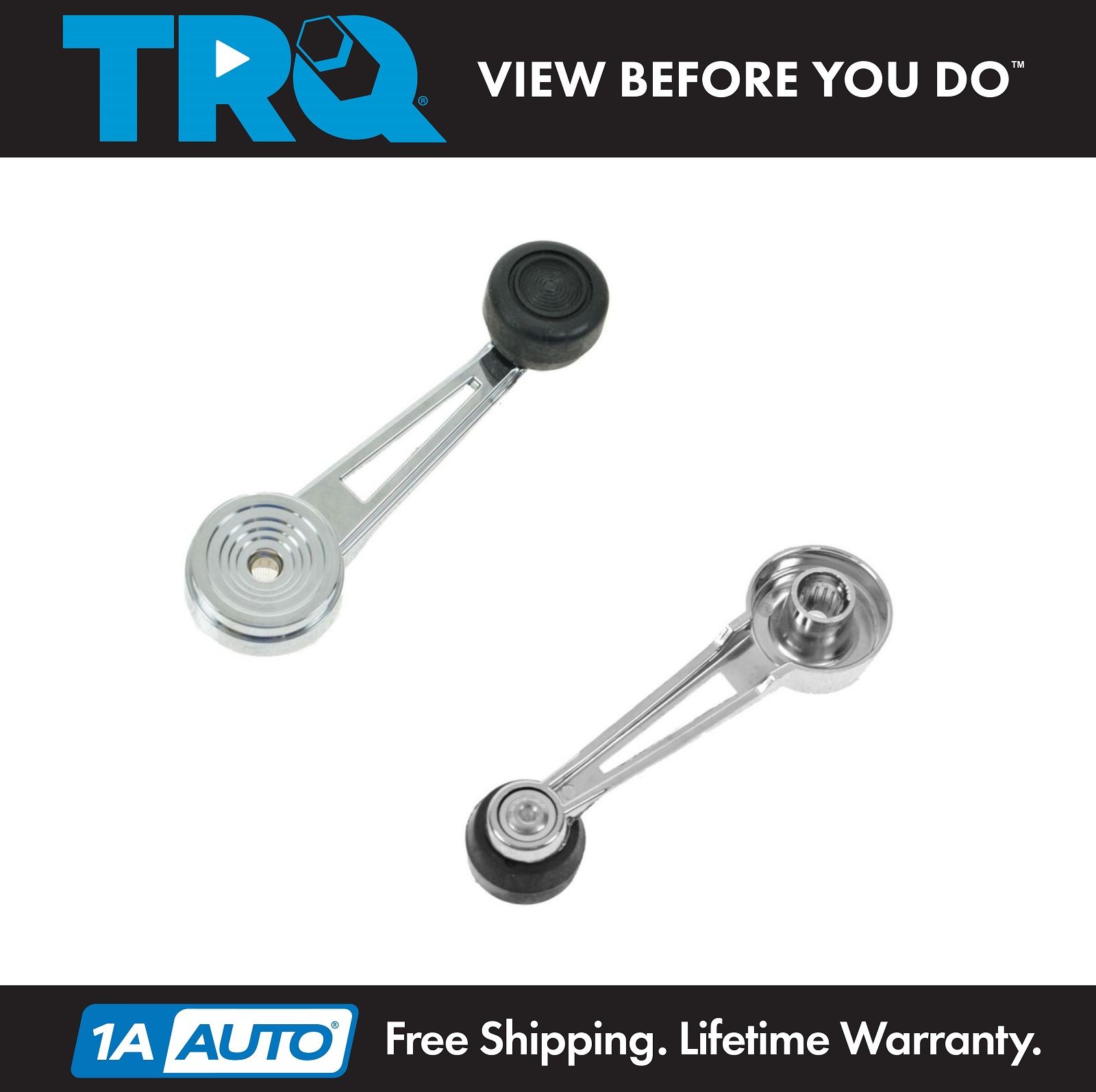 Details About Chrome Inside Interior Window Crank Handle Pair Set New For Ford Pickup Truck