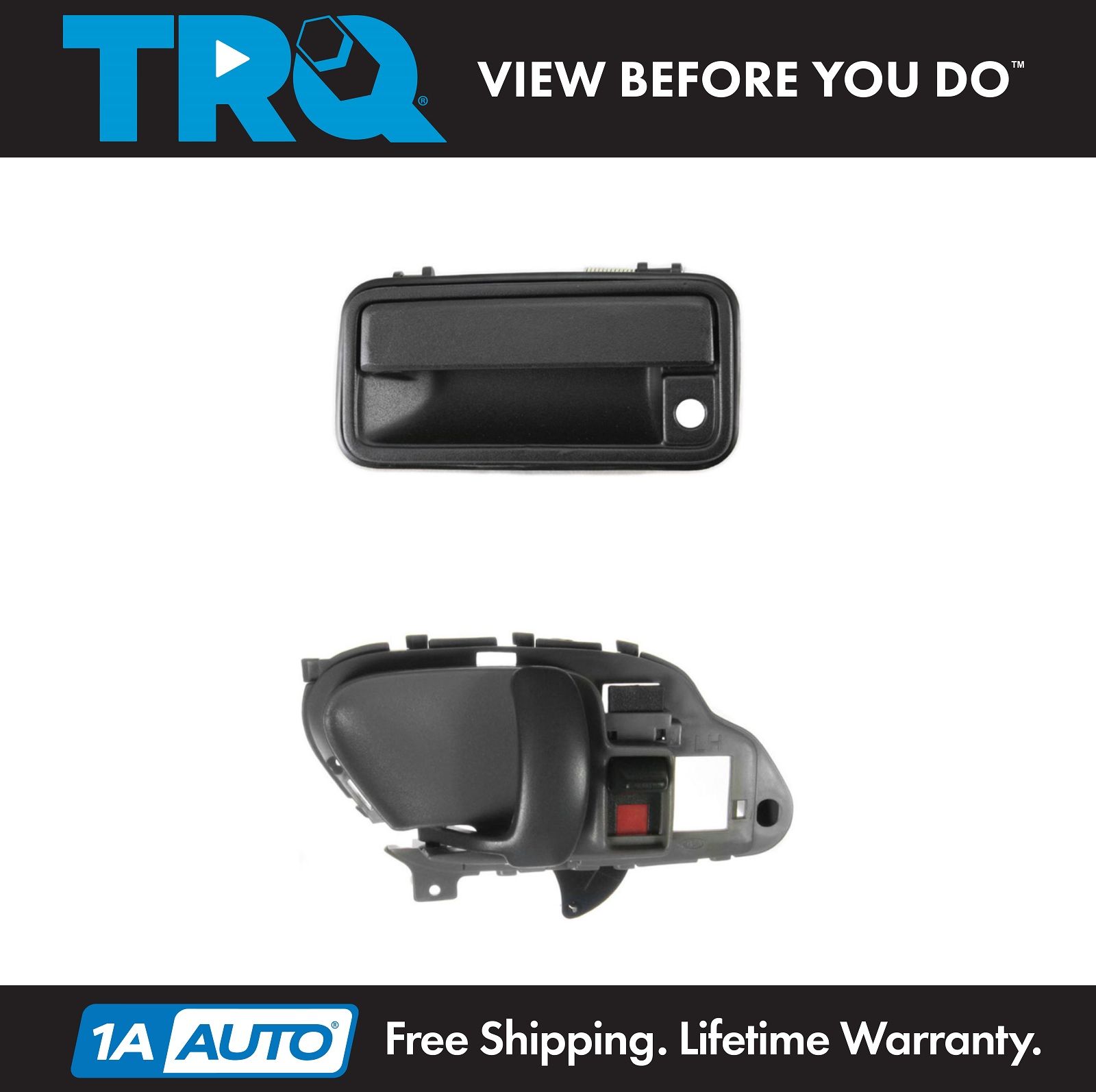 Rear Driver LH Left Textured Exterior Door Handle for Chevy GMC Pickup Truck SUV