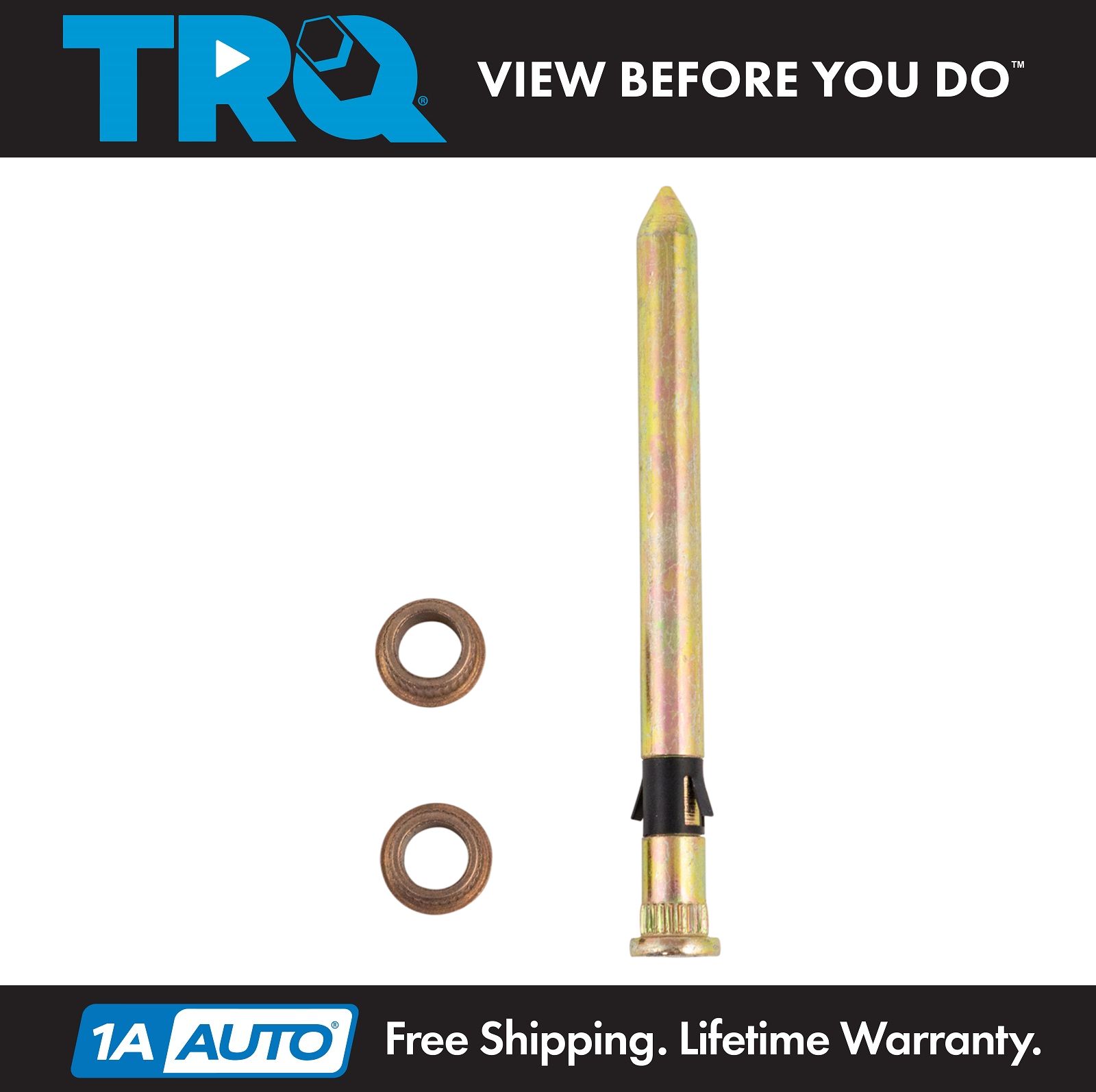 TRQ Upper or Lower Door Hinge Pin Bushing 3 Piece Kit Set for S10 Astro